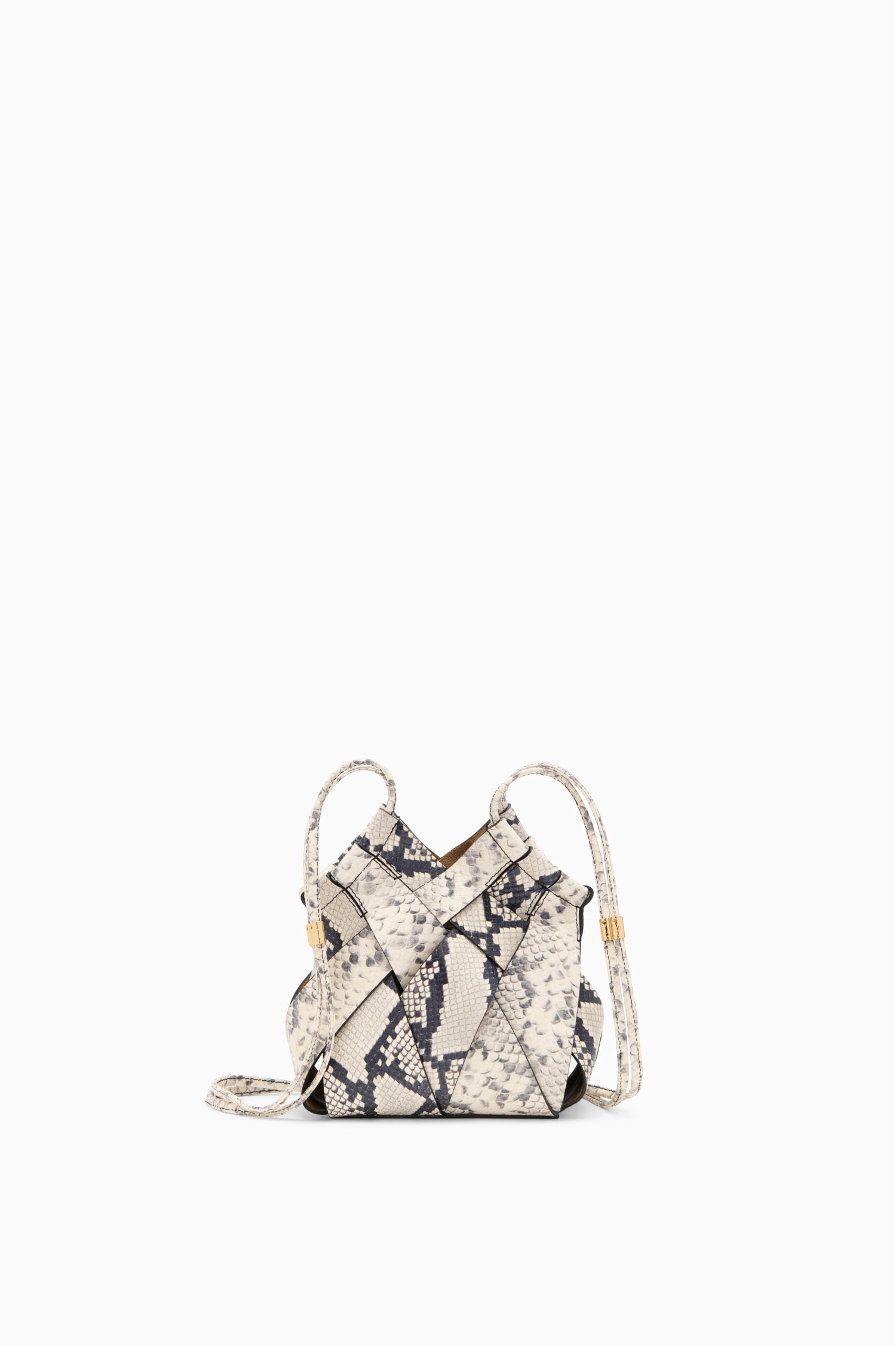 Charlotte Crossbody - Cowrie Embossed Handcrafted Python Embossed