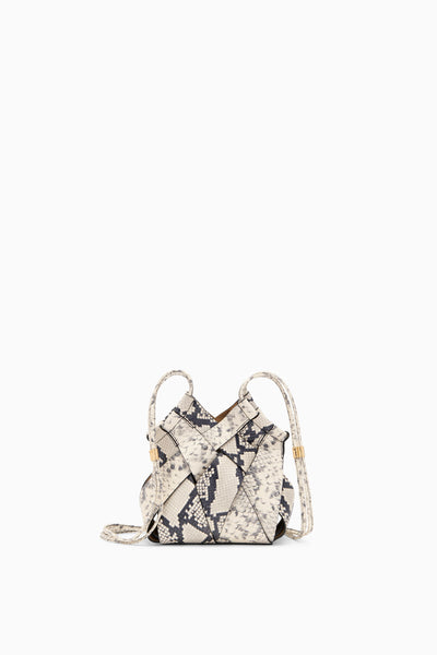 Charlotte Crossbody - Cowrie Embossed Handcrafted Python Embossed