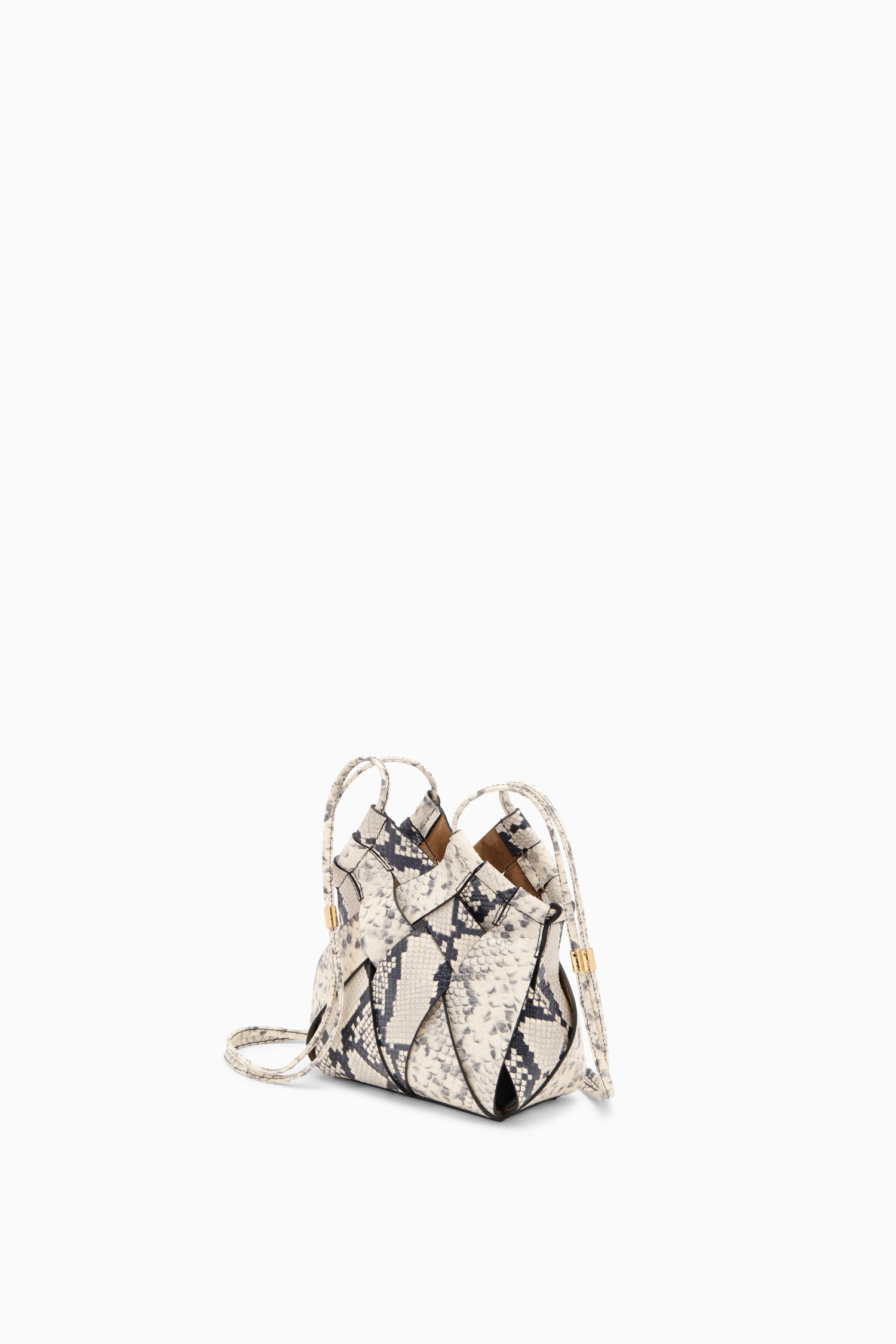 Charlotte Crossbody - Cowrie Embossed Handcrafted Python Embossed
