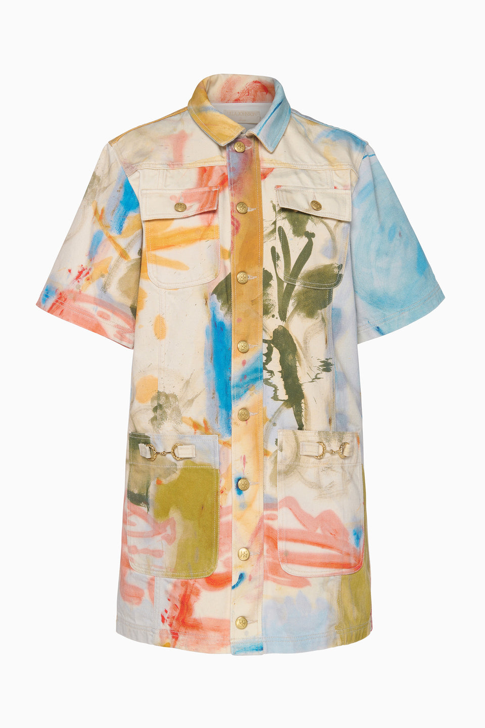 The Painters Denim Mini Dress - Western Dream