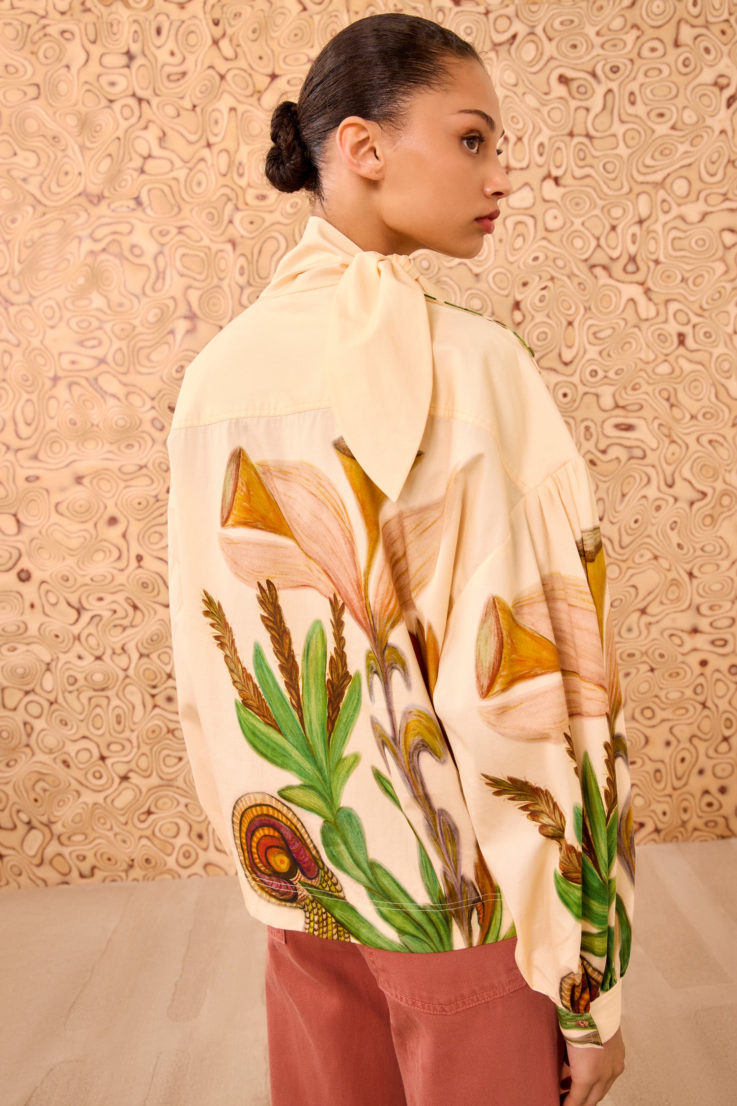 Pastel Tie Neck Blouse - Inner Nature