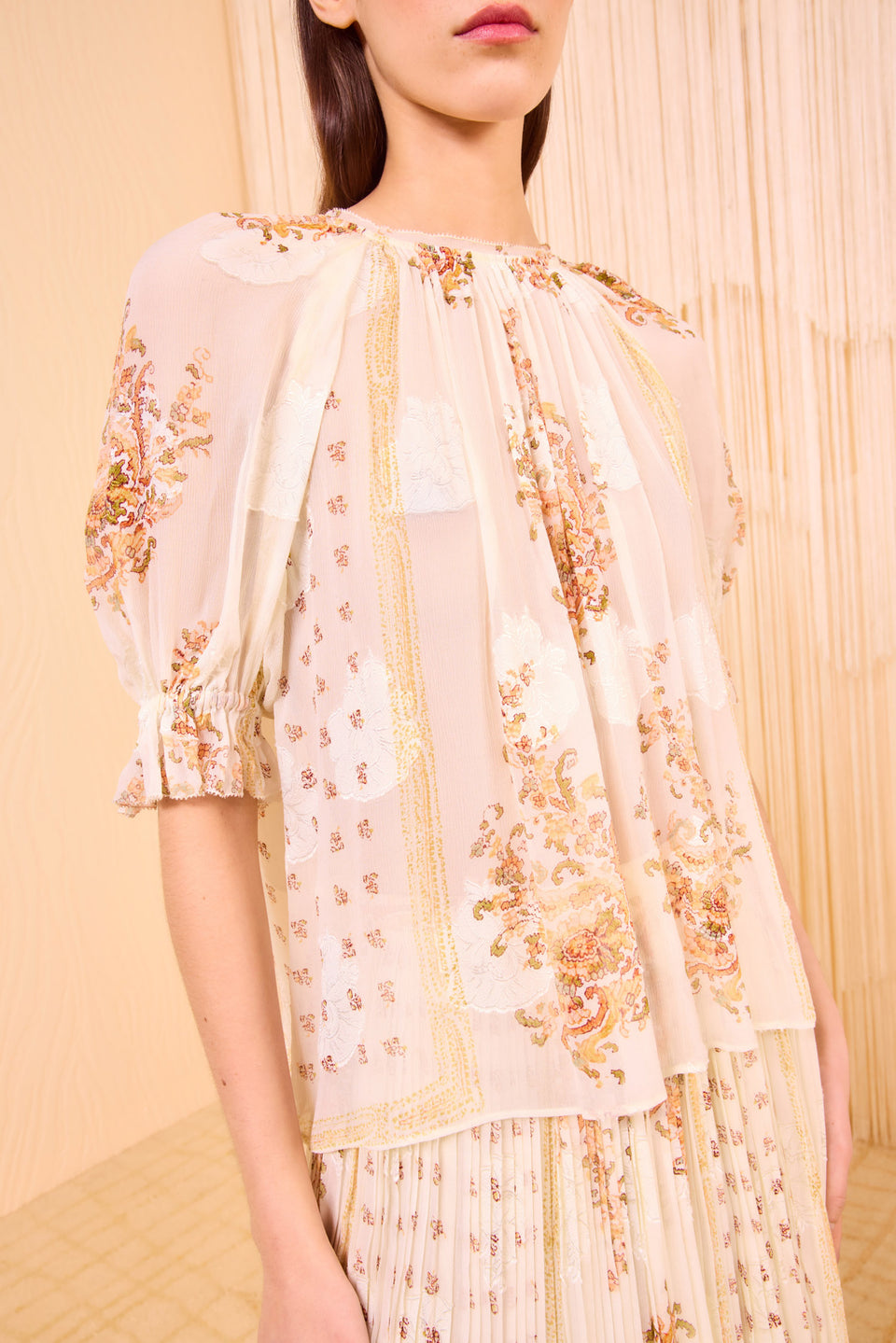 Pippa Short Sleeve Blouse - Alabaster