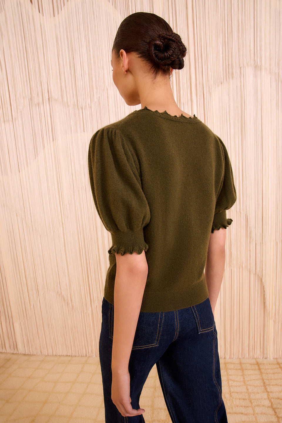 Polline Short Sleeve Top - Hunter