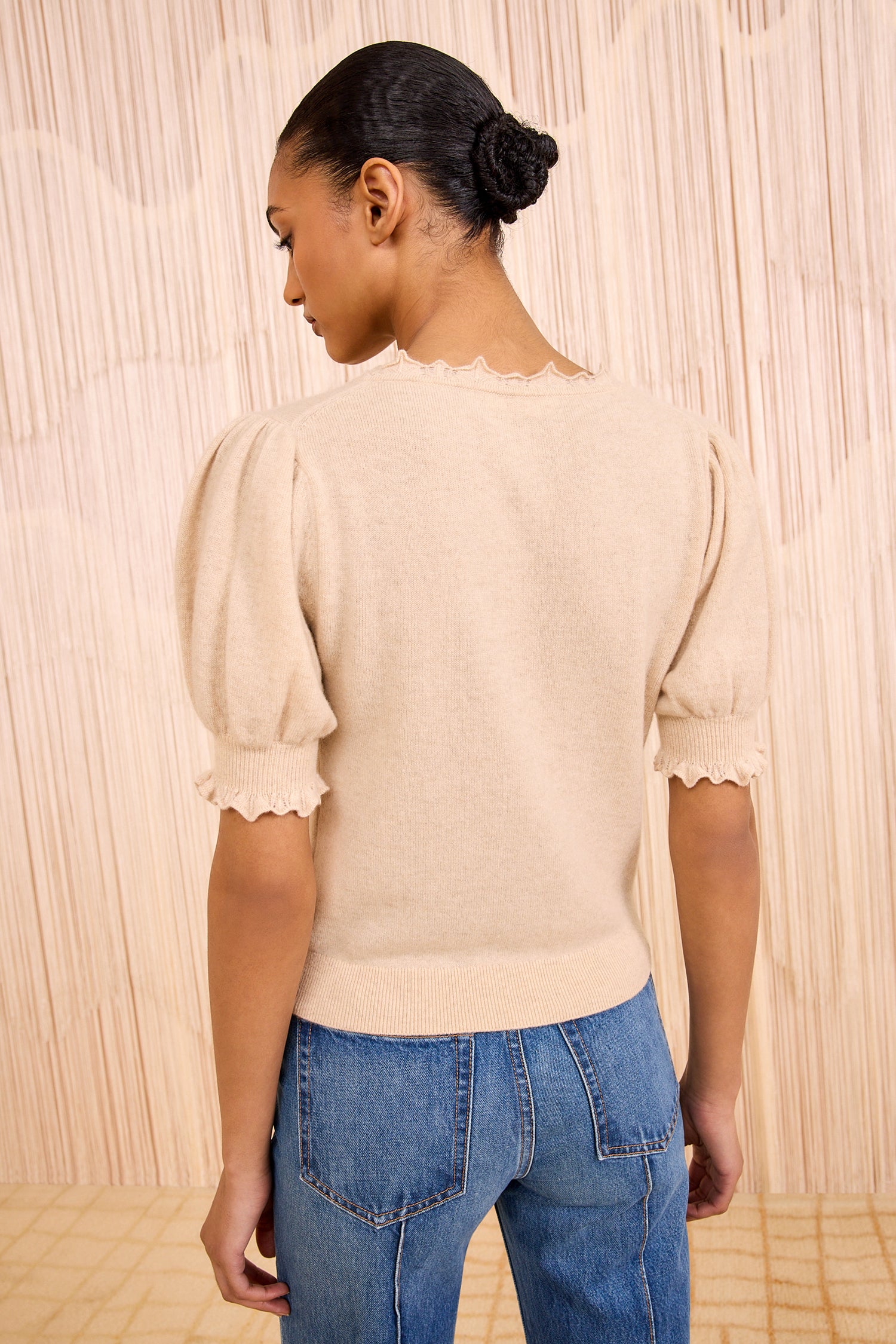 Polline Short Sleeve Top - Melange