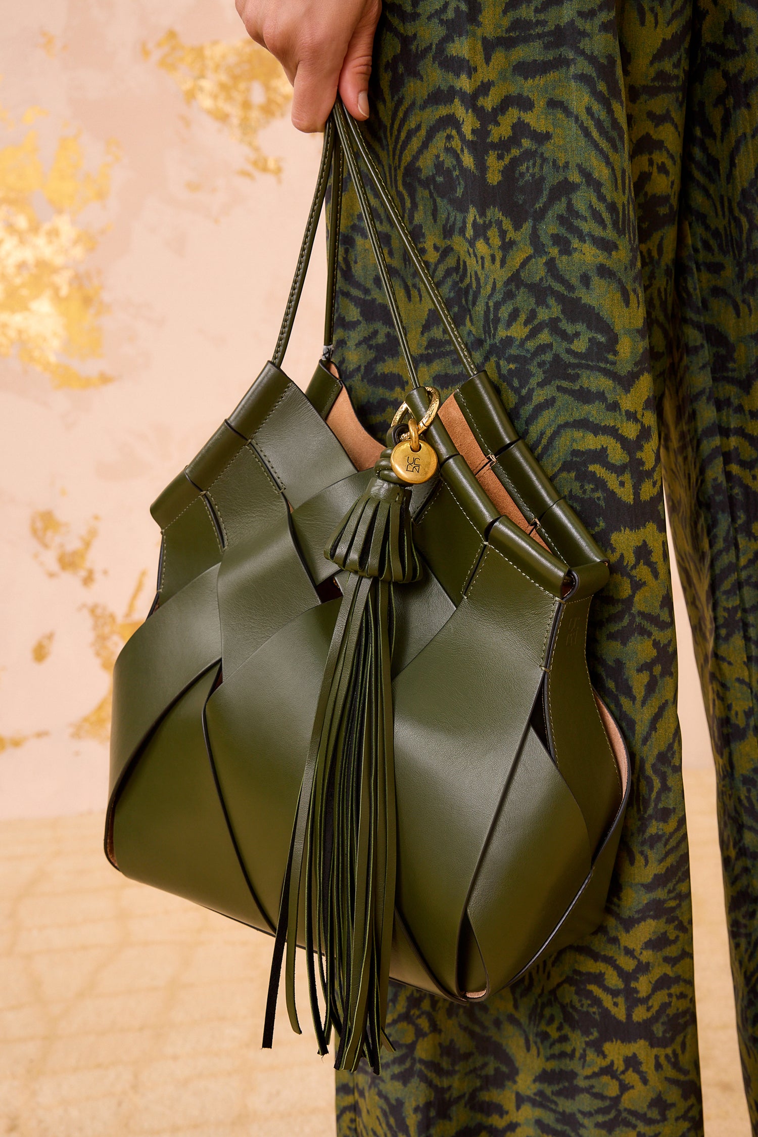 Ulla Johnson Pom Tassel Charm - Militaire