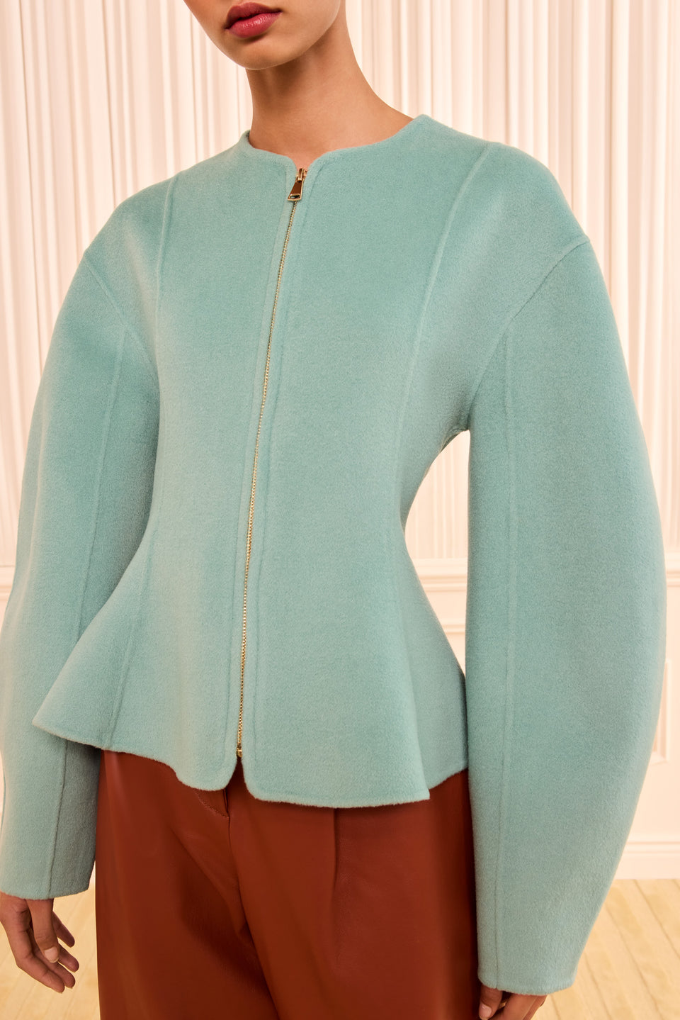 Rana Fitted Zip Jacket - Juniper