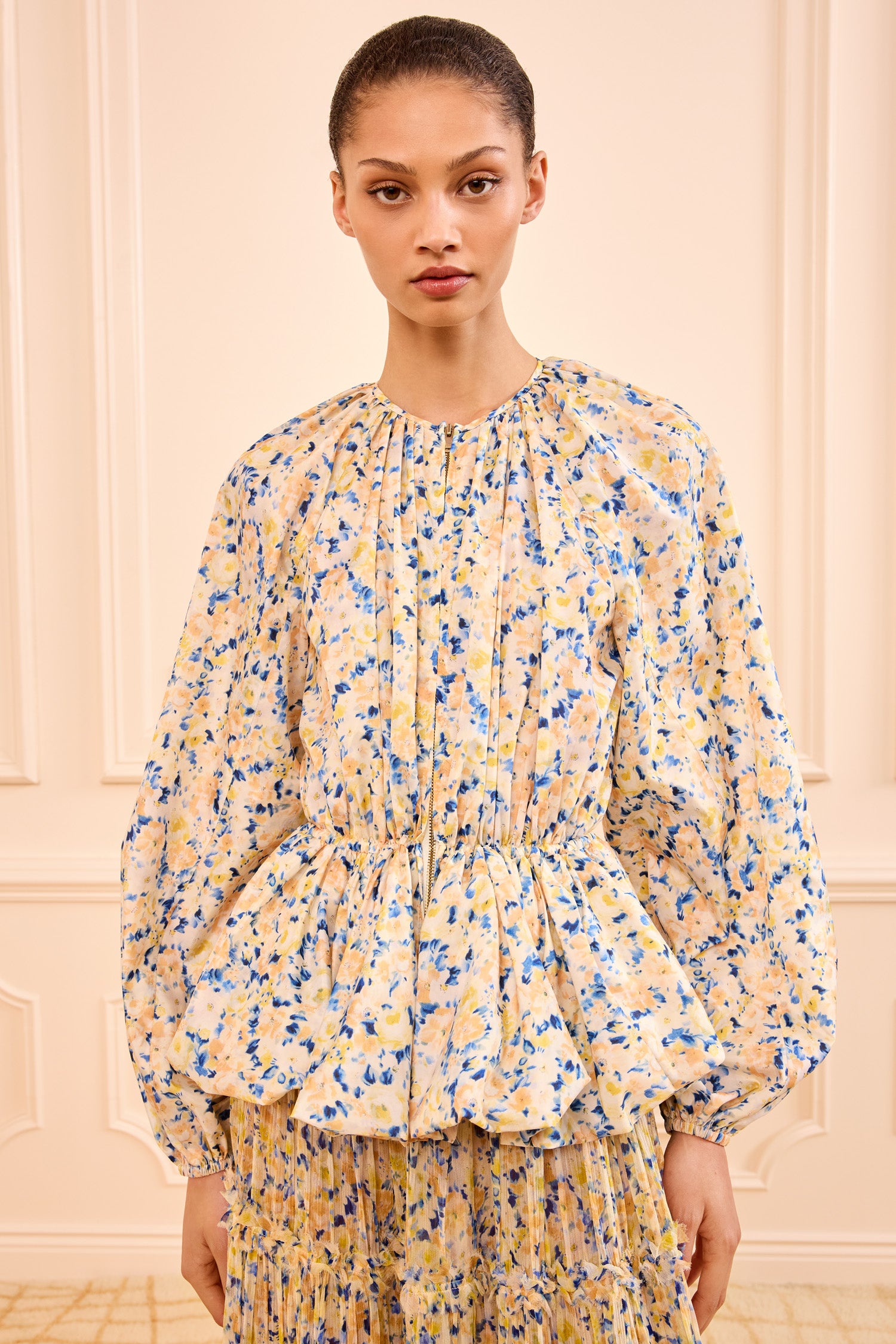 Rana Peplum Jacket - Daffodil