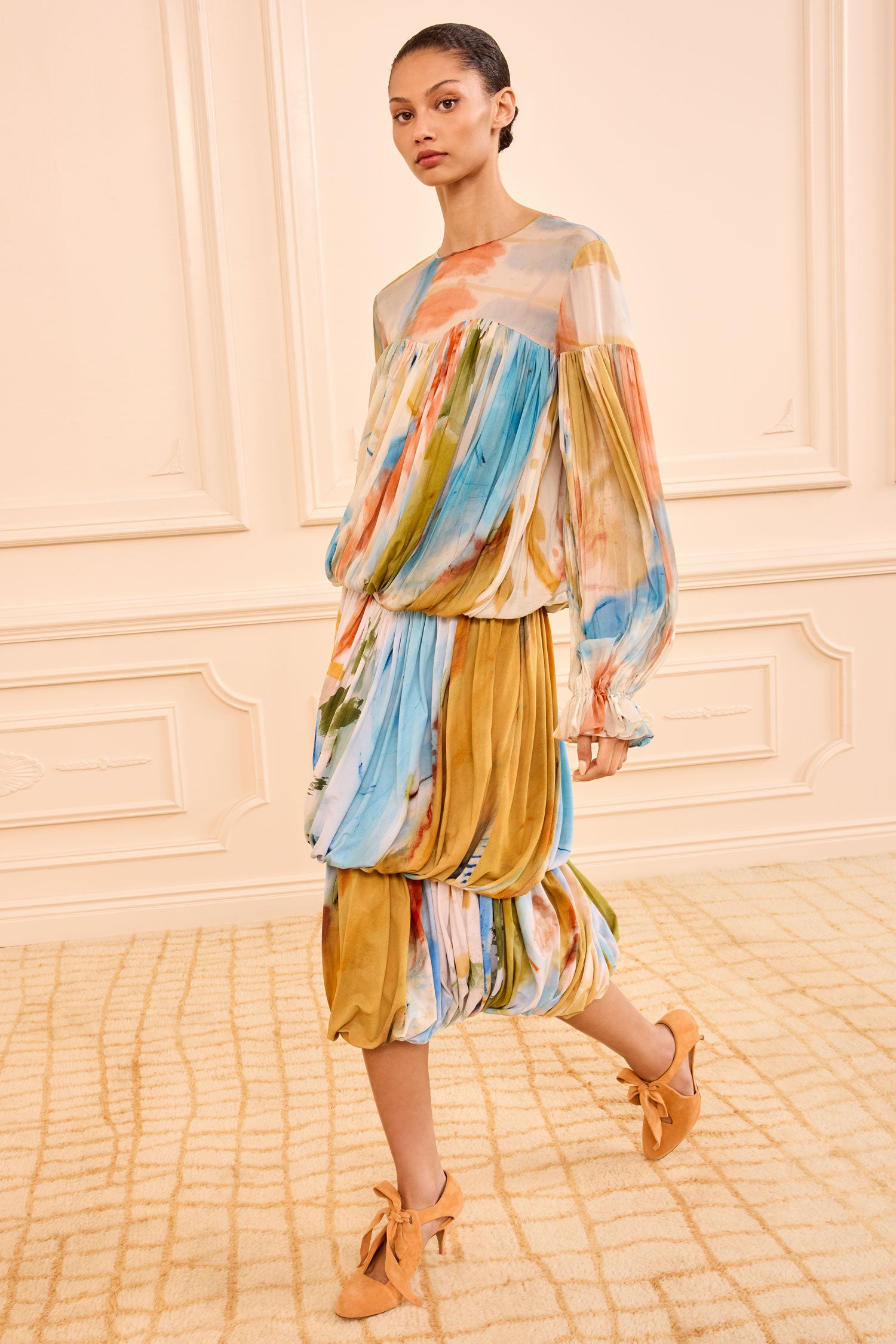 Reis Jersey Bubble Skirt Western Dream