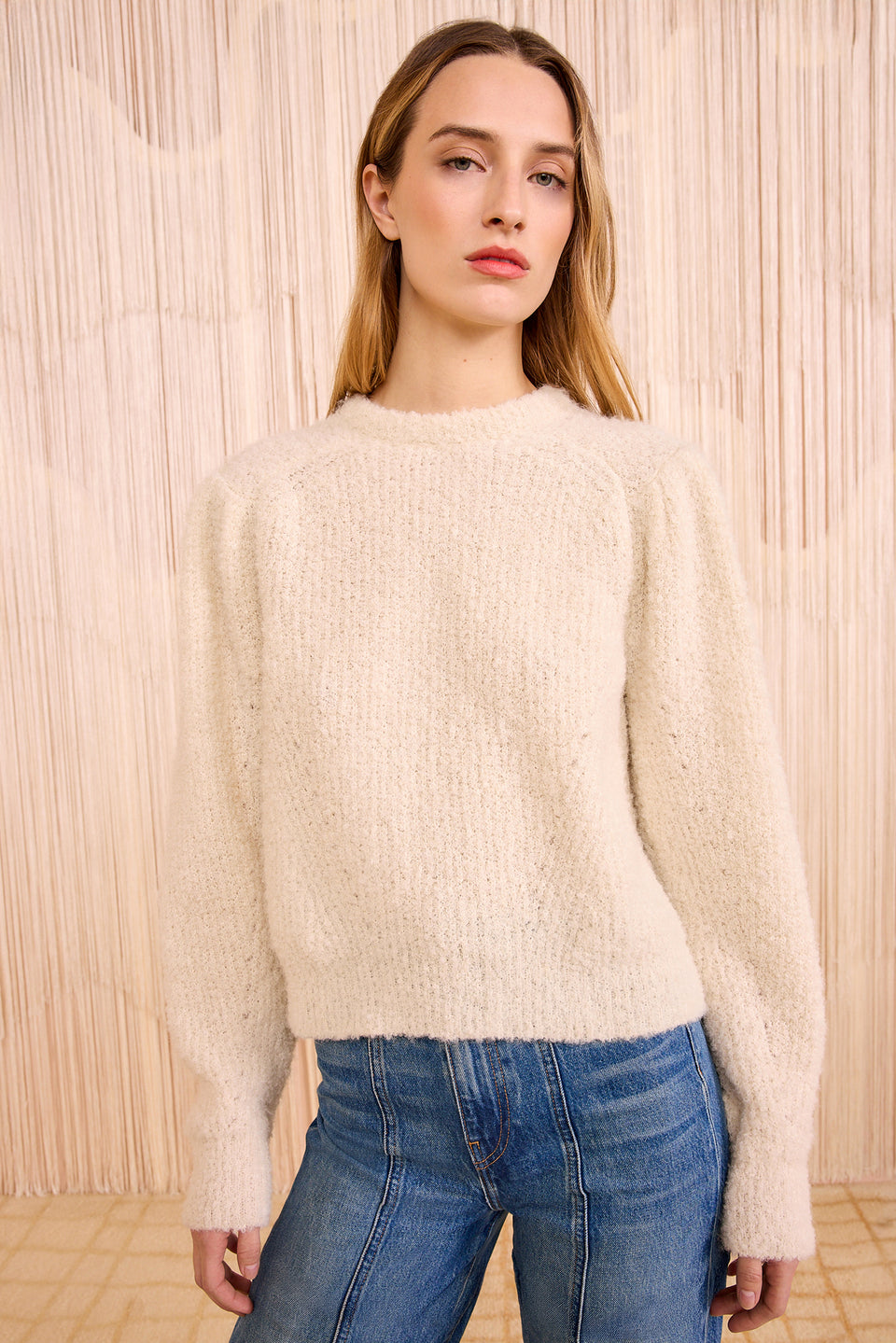 Romily Alpaca Long Sleeve Pullover - Cowrie