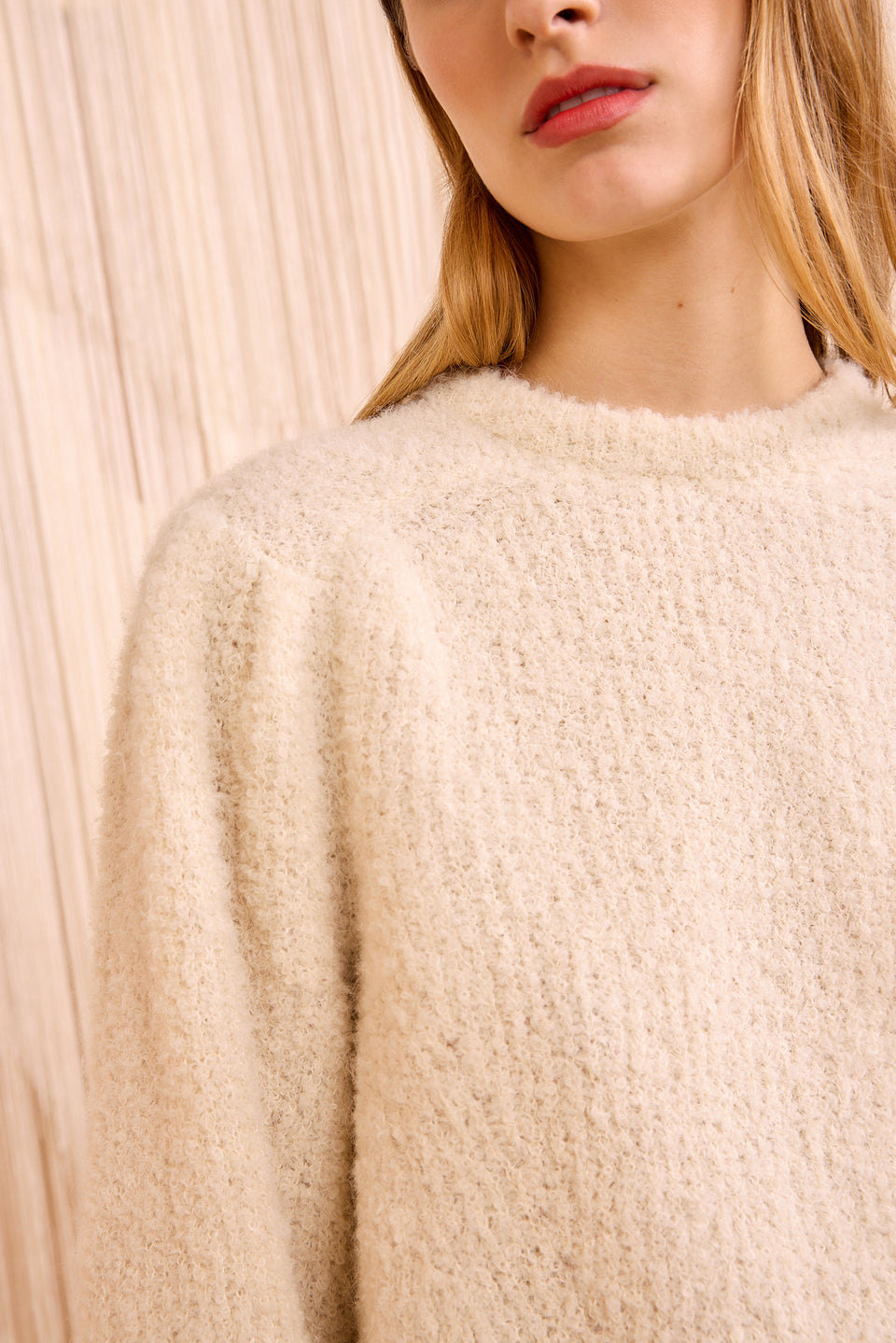 Romily Alpaca Long Sleeve Pullover - Cowrie