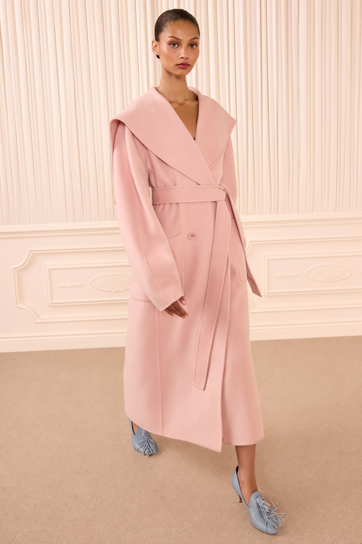 Rory Wool Coat Powder