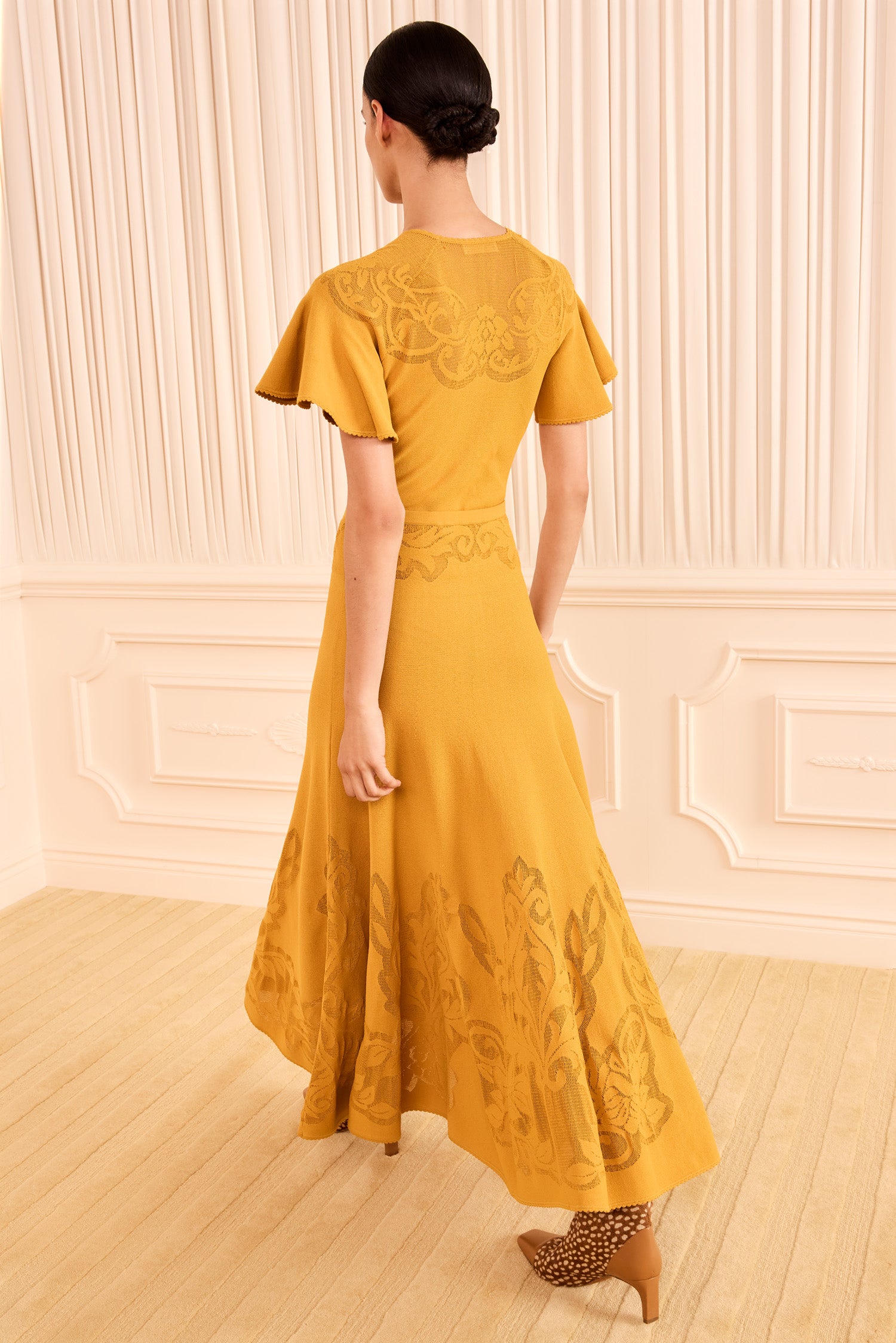 Ulla Johnson ⁣⁢Jupe midi Rosina en maille - Topaz⁤⁣