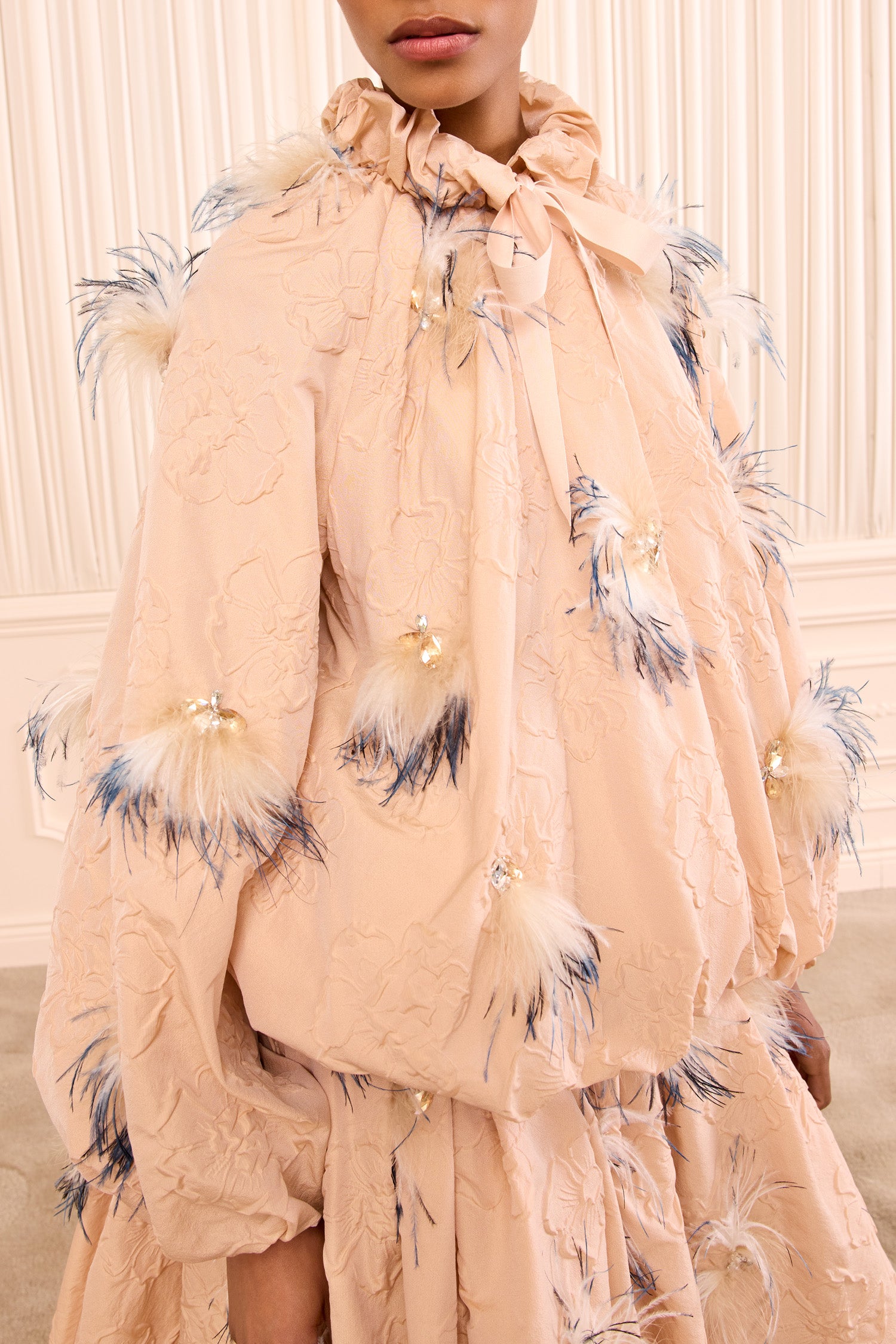 Ulla Johnson Roux Nylon Jacket with Embellishments - Almond