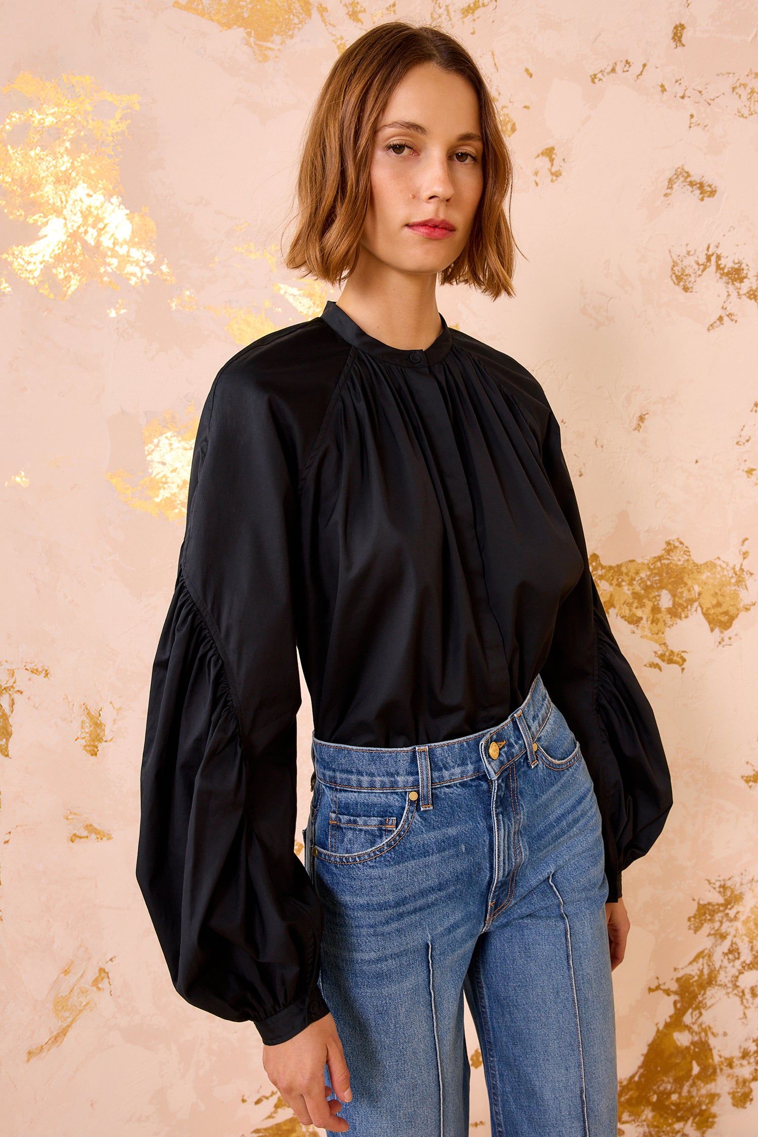 Ulla Johnson Rowena Long Sleeve Blouse - Noir