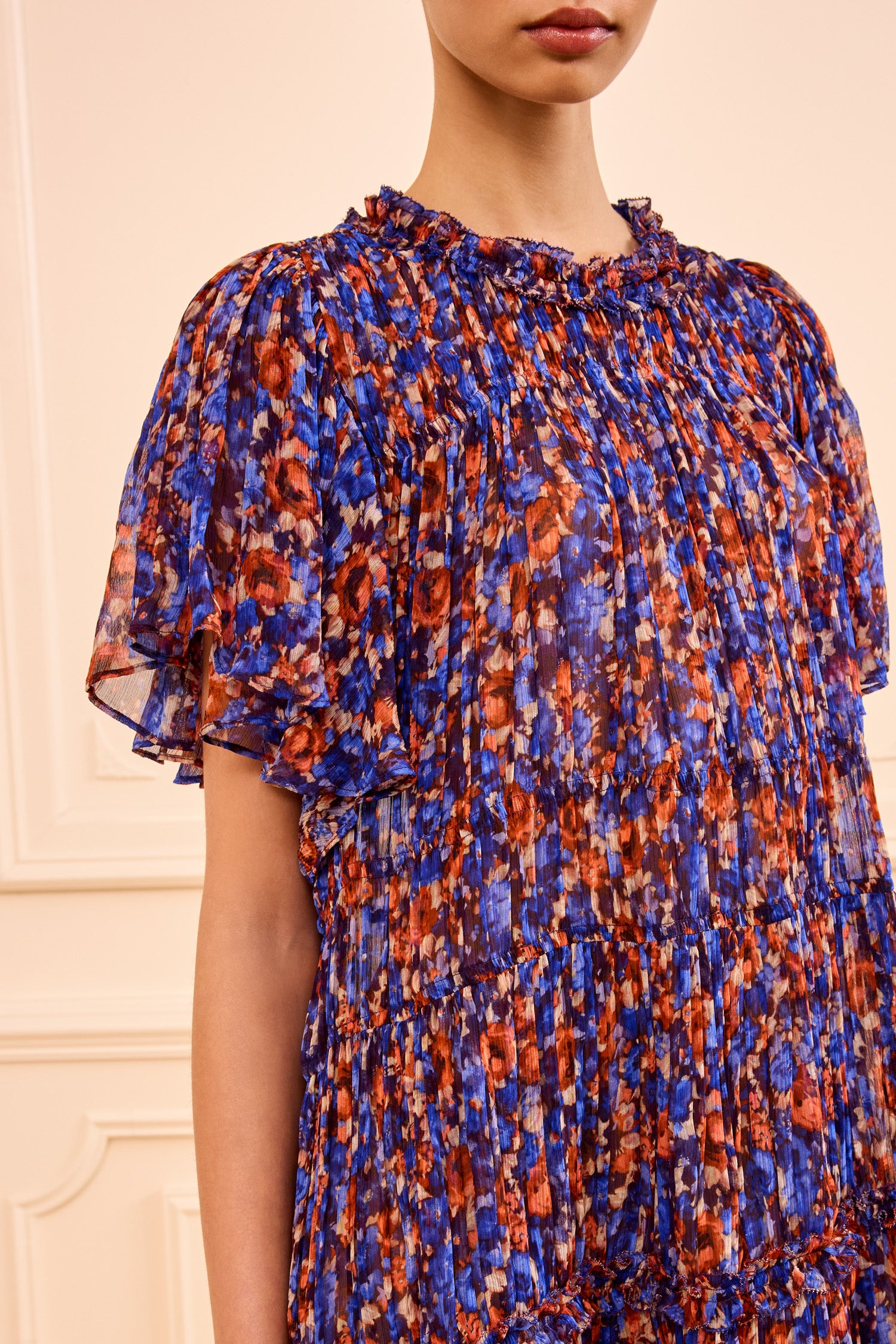 Ryla Silk Mini Dress - Violet