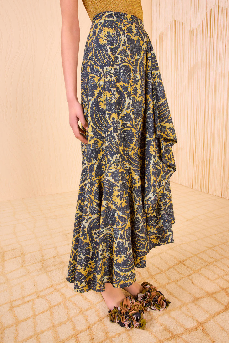 Sabina Faux Wrap Skirt - Luna
