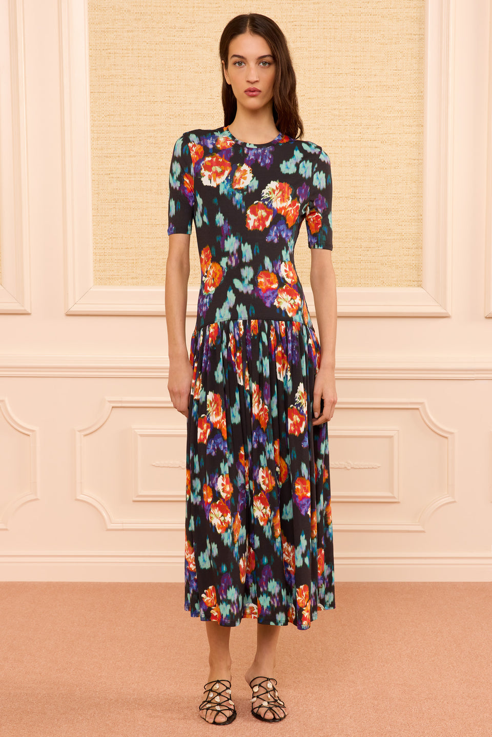Sabine SS Jersey Dress - Nocturne