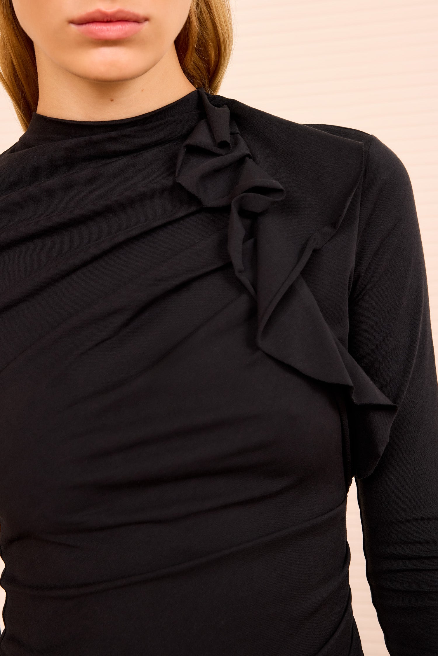 Safi Long Sleeve Dress - Noir