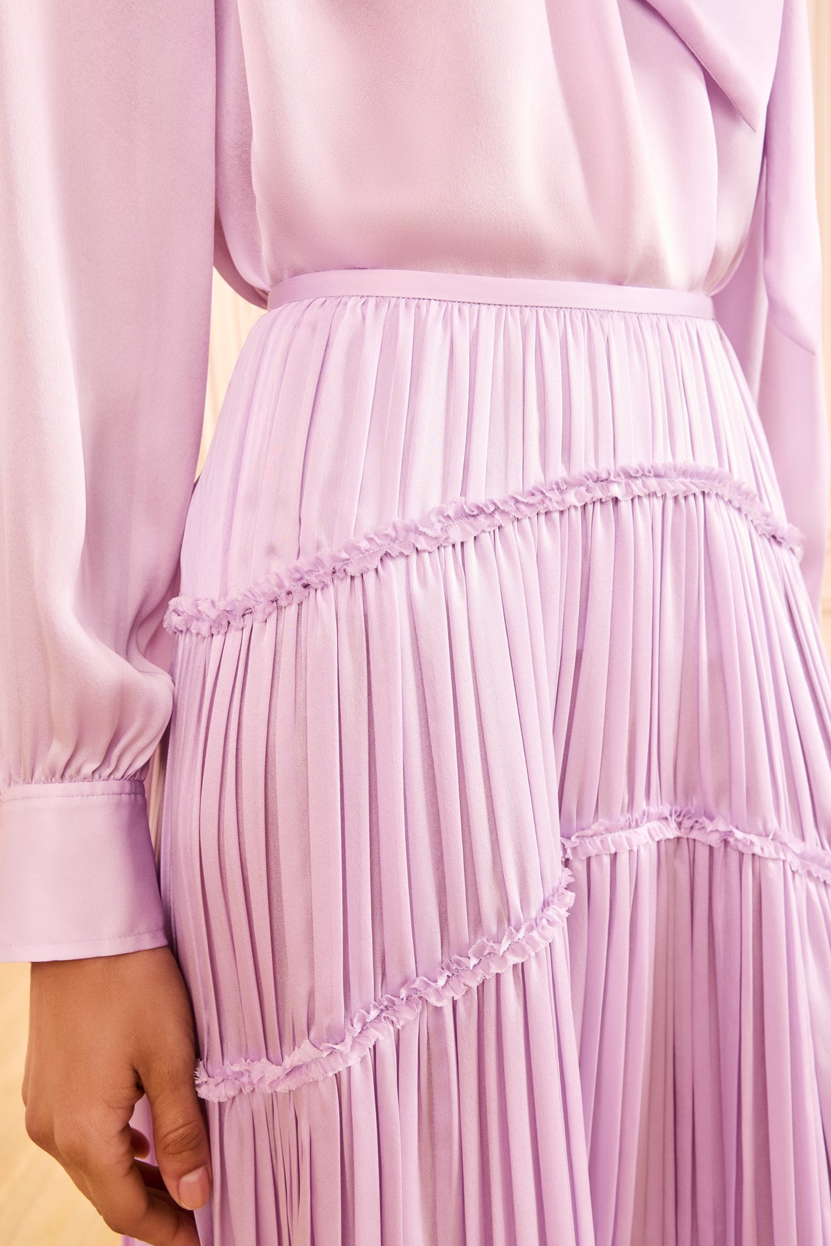 ⁣⁢Samira gonna midi - glicine⁤⁣