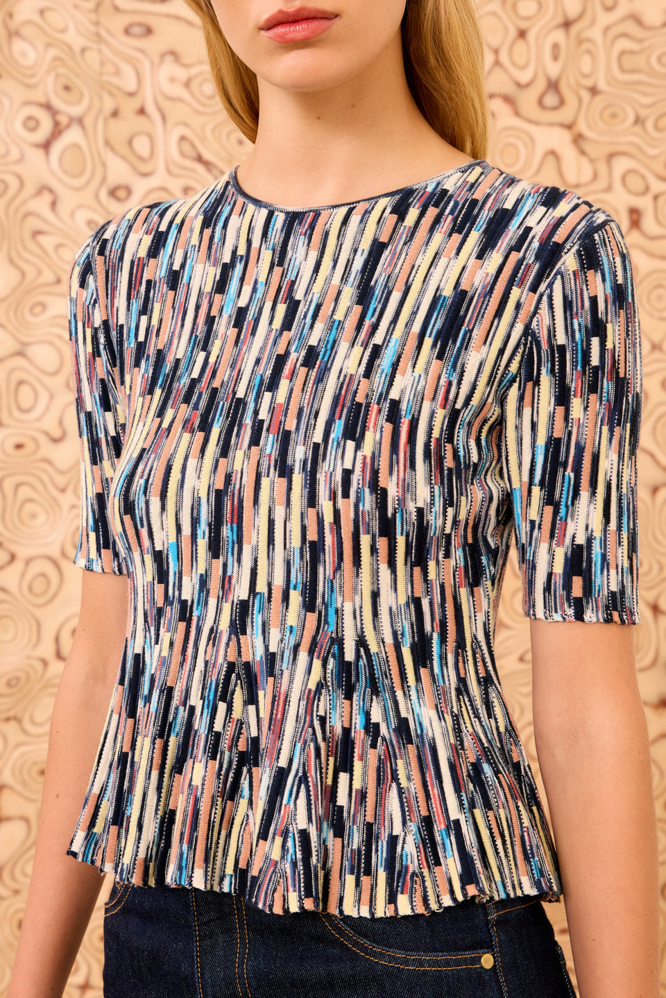 Samira Mulitcolor SS Top - Oasis