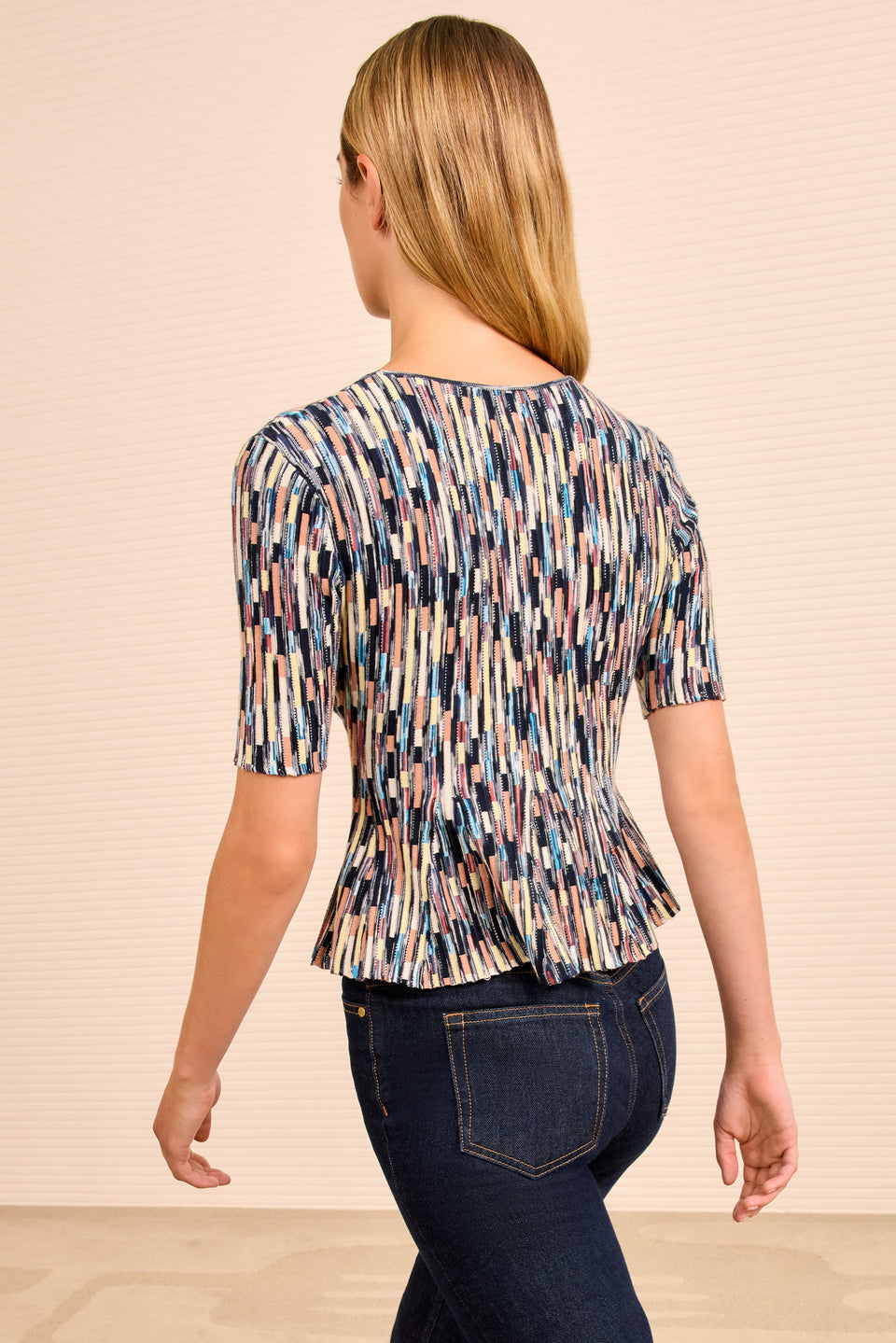 Samira Mulitcolor SS Top - Oasis