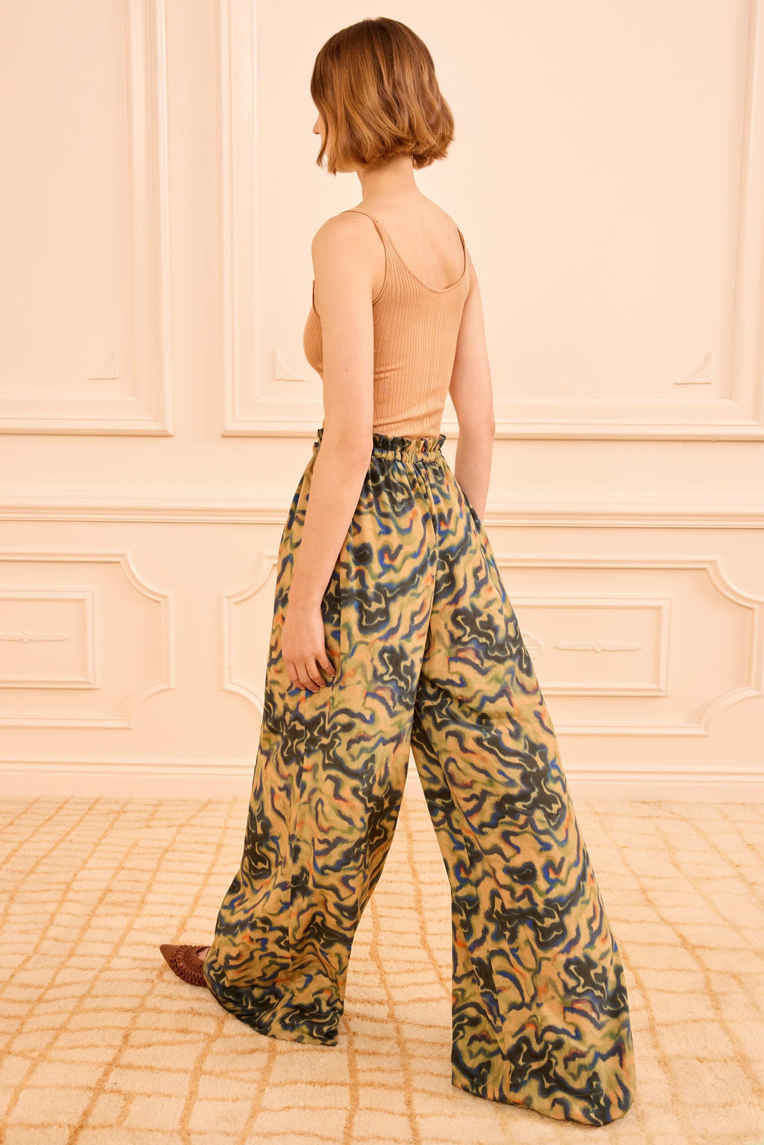 Ulla Johnson Sawyer Silk Pant - Geode