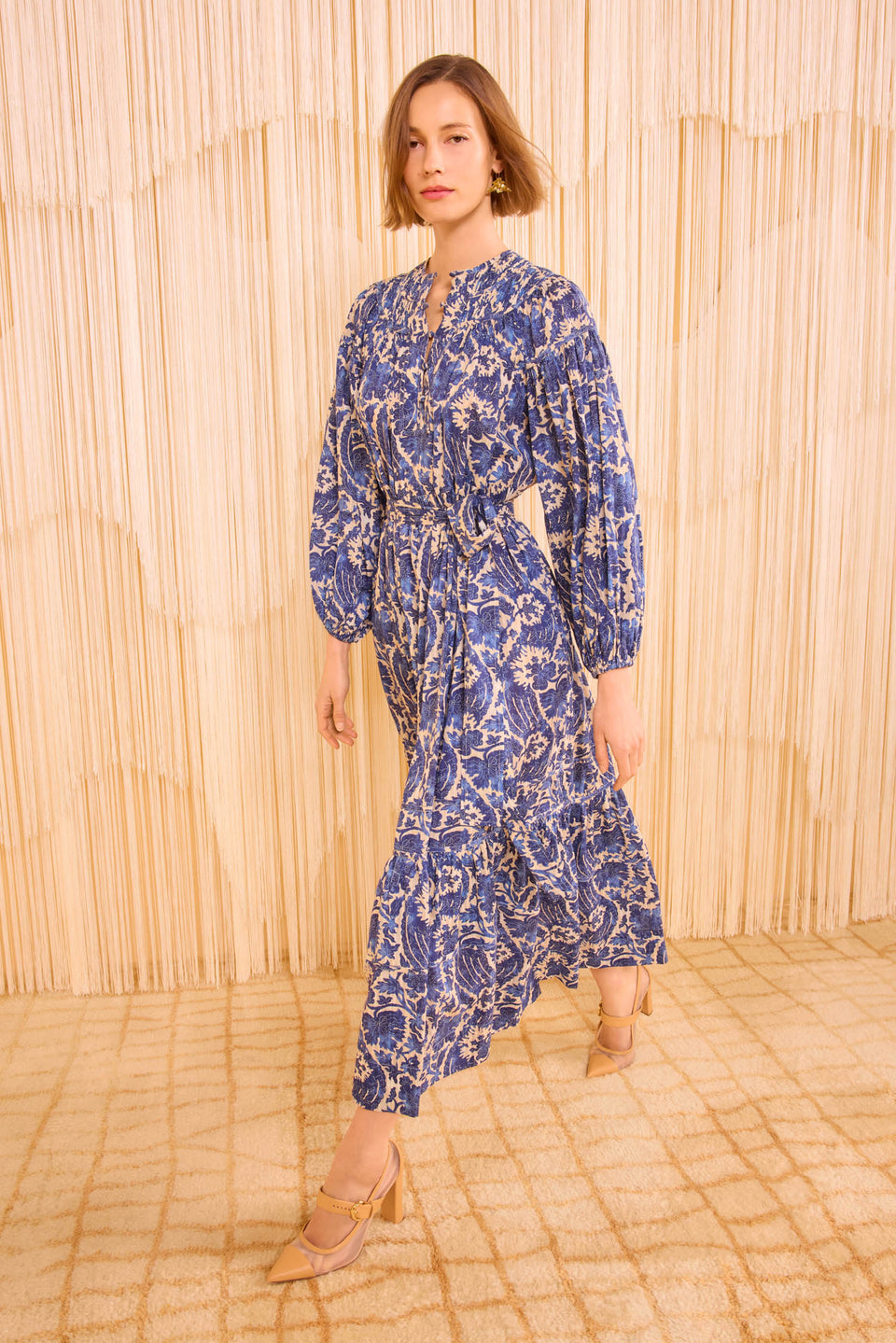 Seraphina Long Sleeve Dress - Ocean