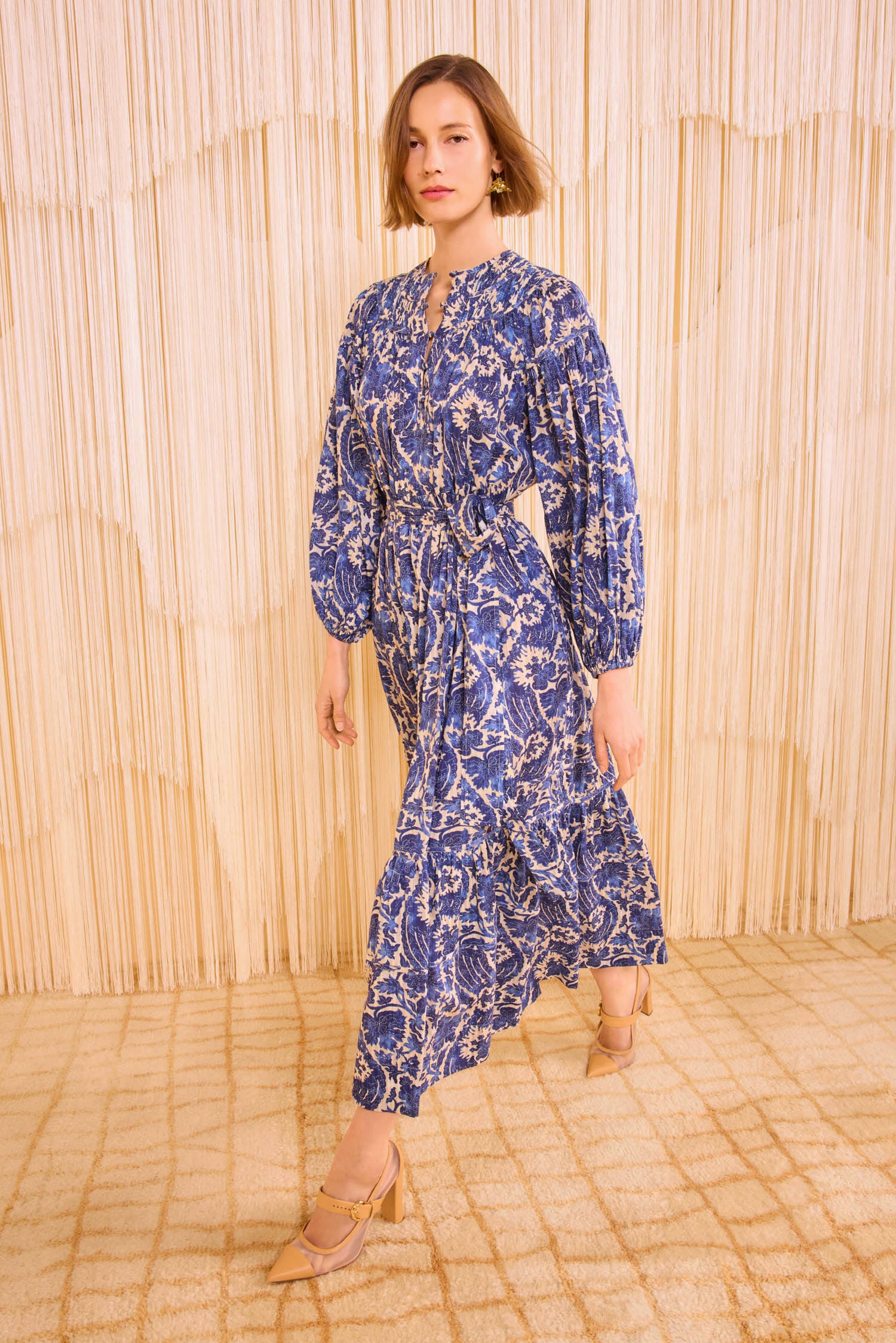 Seraphina Long Sleeve Dress - Ocean