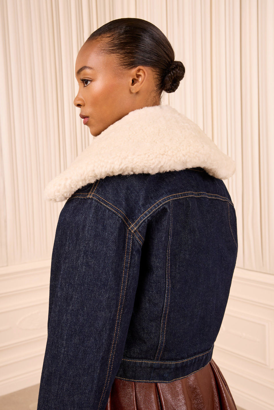 Shearling Collar - Pearl