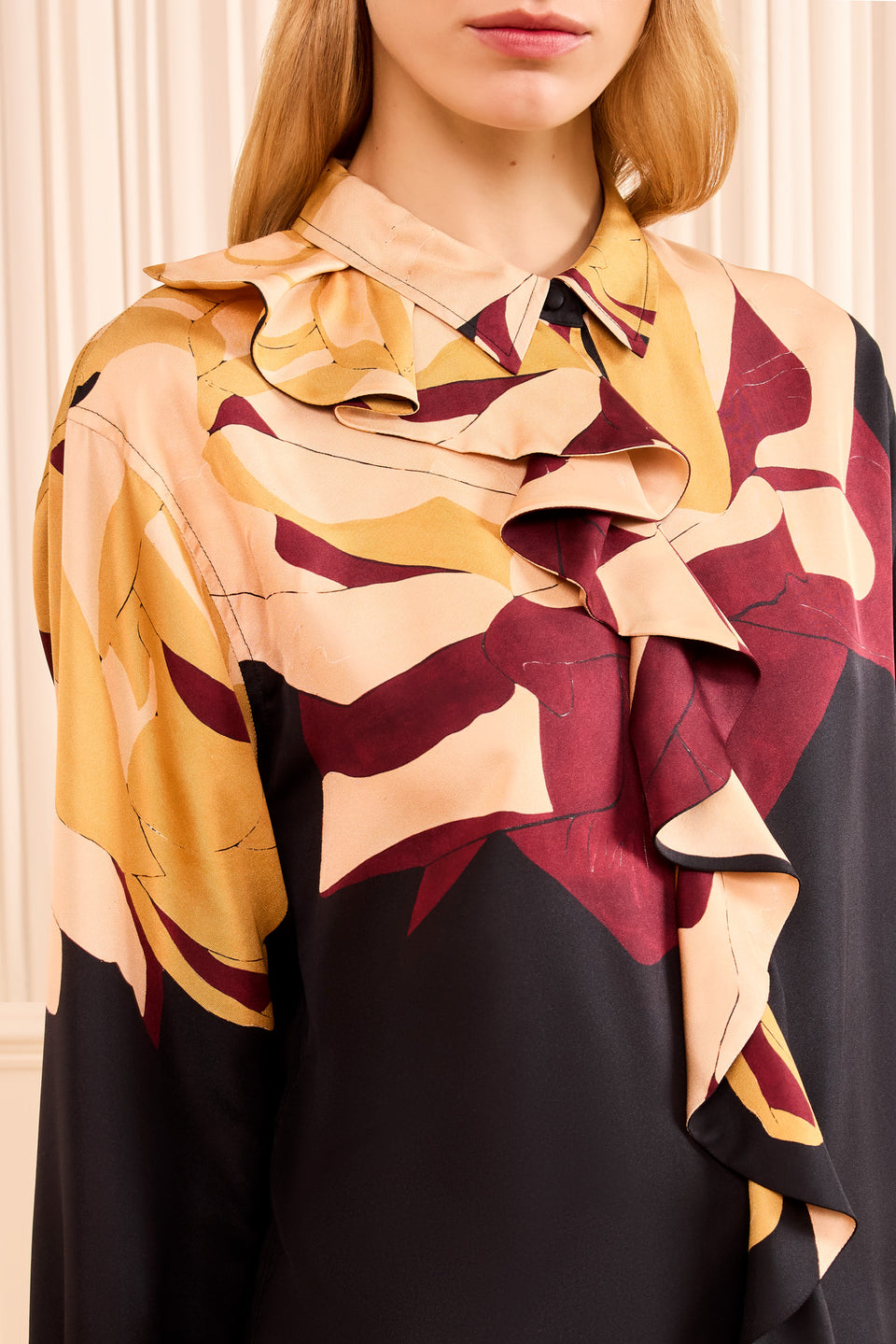 ⁣⁢Study Blouse - Tropics Roze⁤⁣