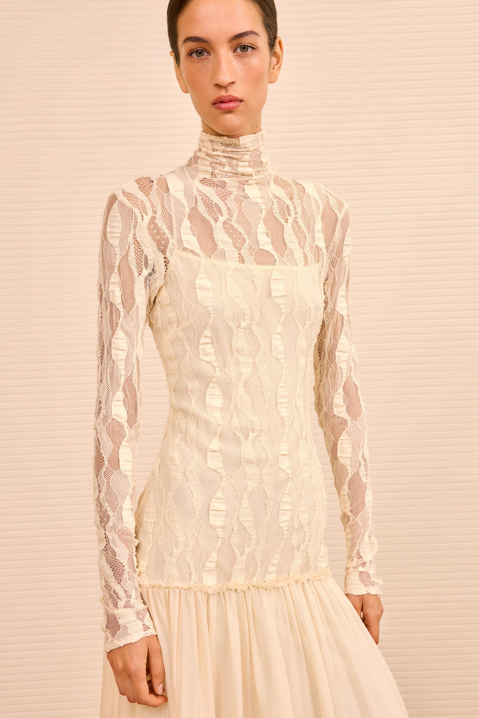 Sybil LS Drop Waist Dress - Cowrie