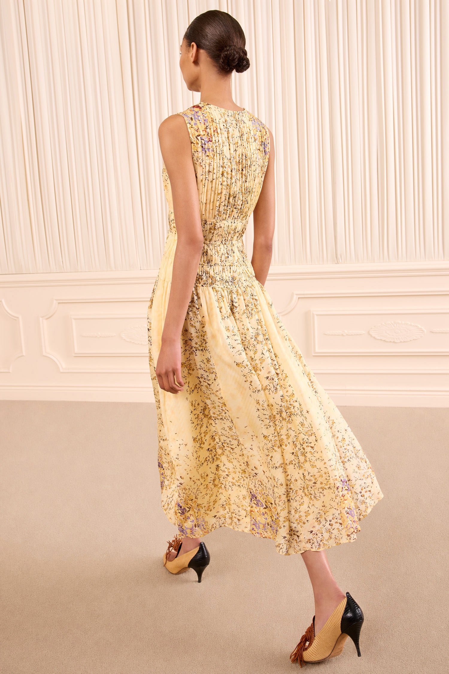 Ulla Johnson Sylvie Sleeveless Silk Dress - Forsythia