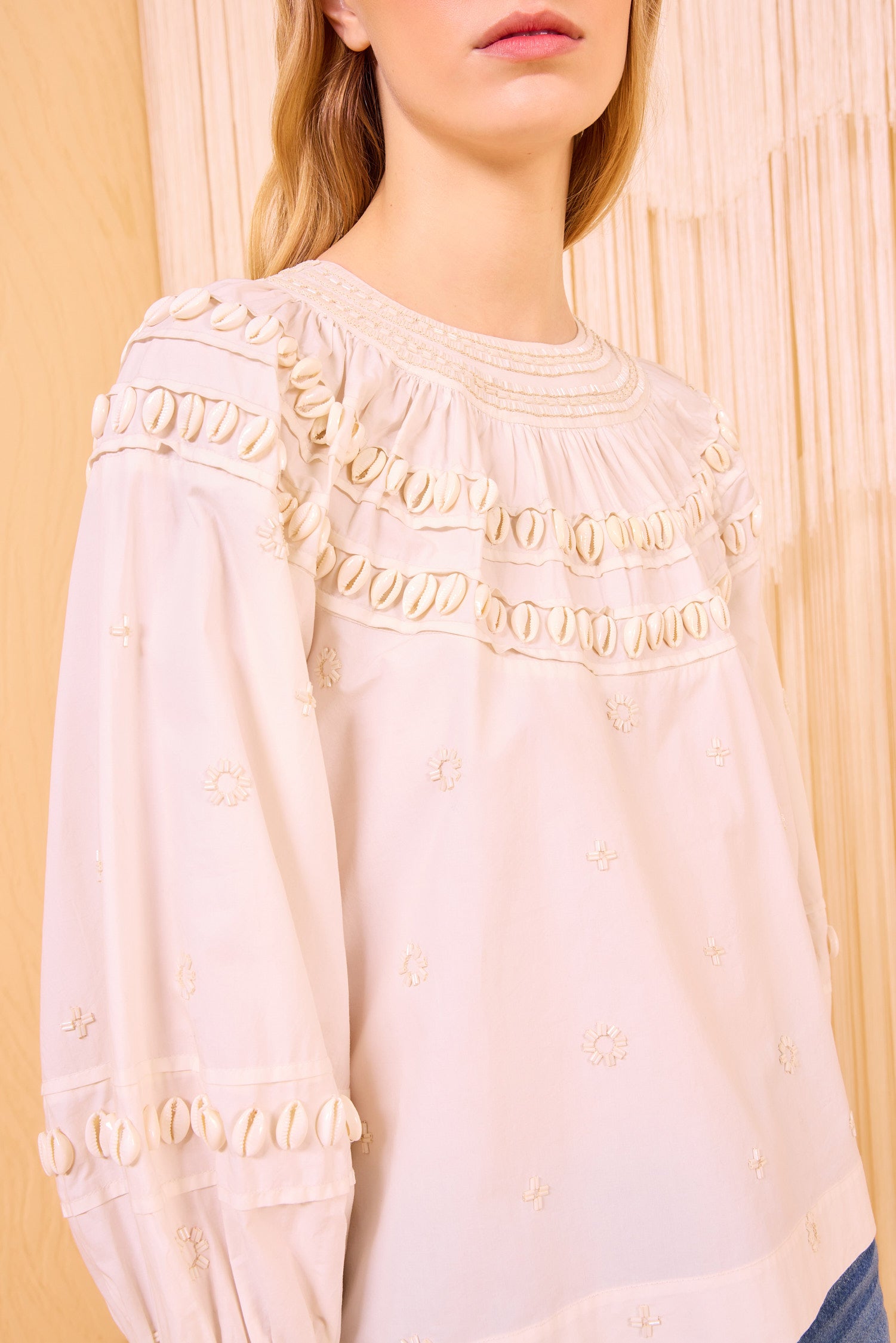 Ulla Johnson Tana Blouse - Cowrie