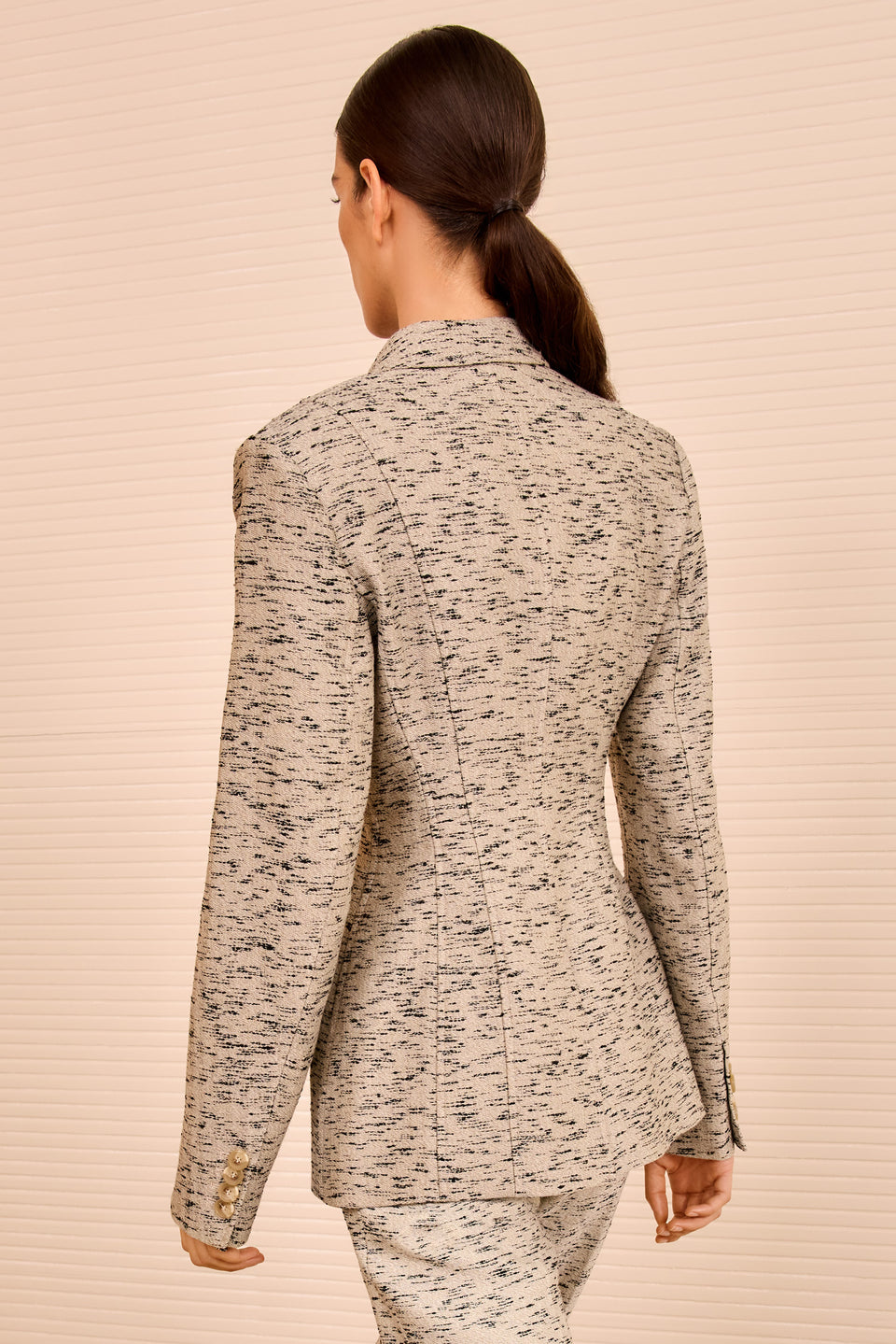 Tess Single Breasted Jacket - Flax