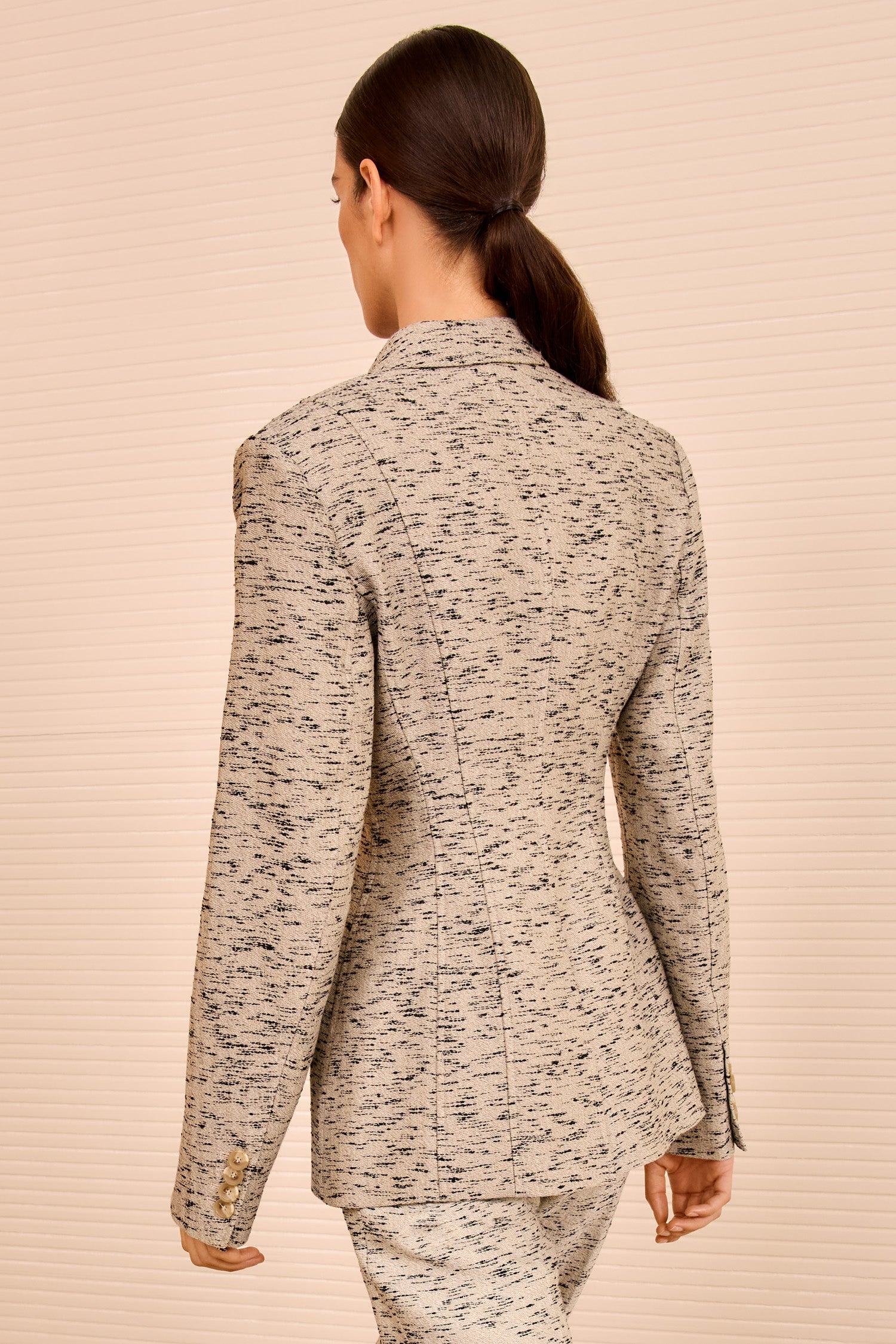 Tess Single Breasted Jacket - Flax