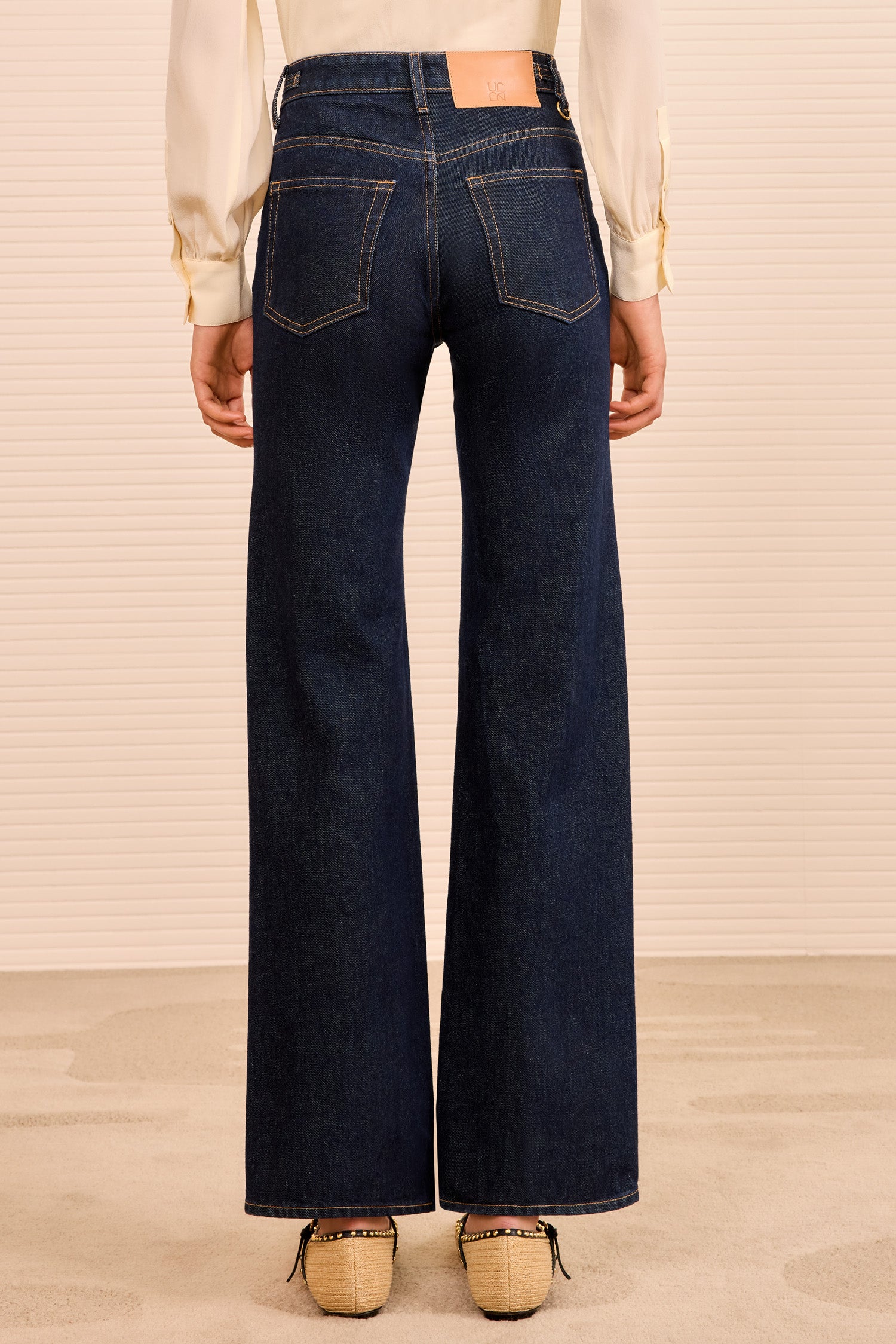 Ulla Johnson The Agatha Straight Leg Pintuck Jean - Tigris