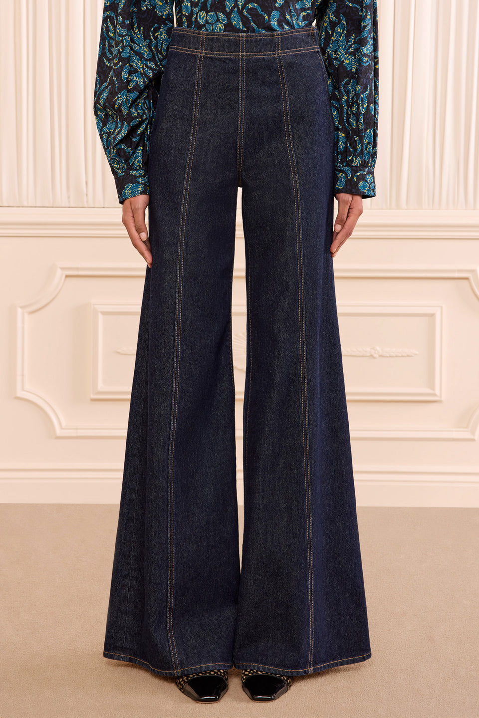 The Bianca Wide Leg Seamed Jean - Tigris