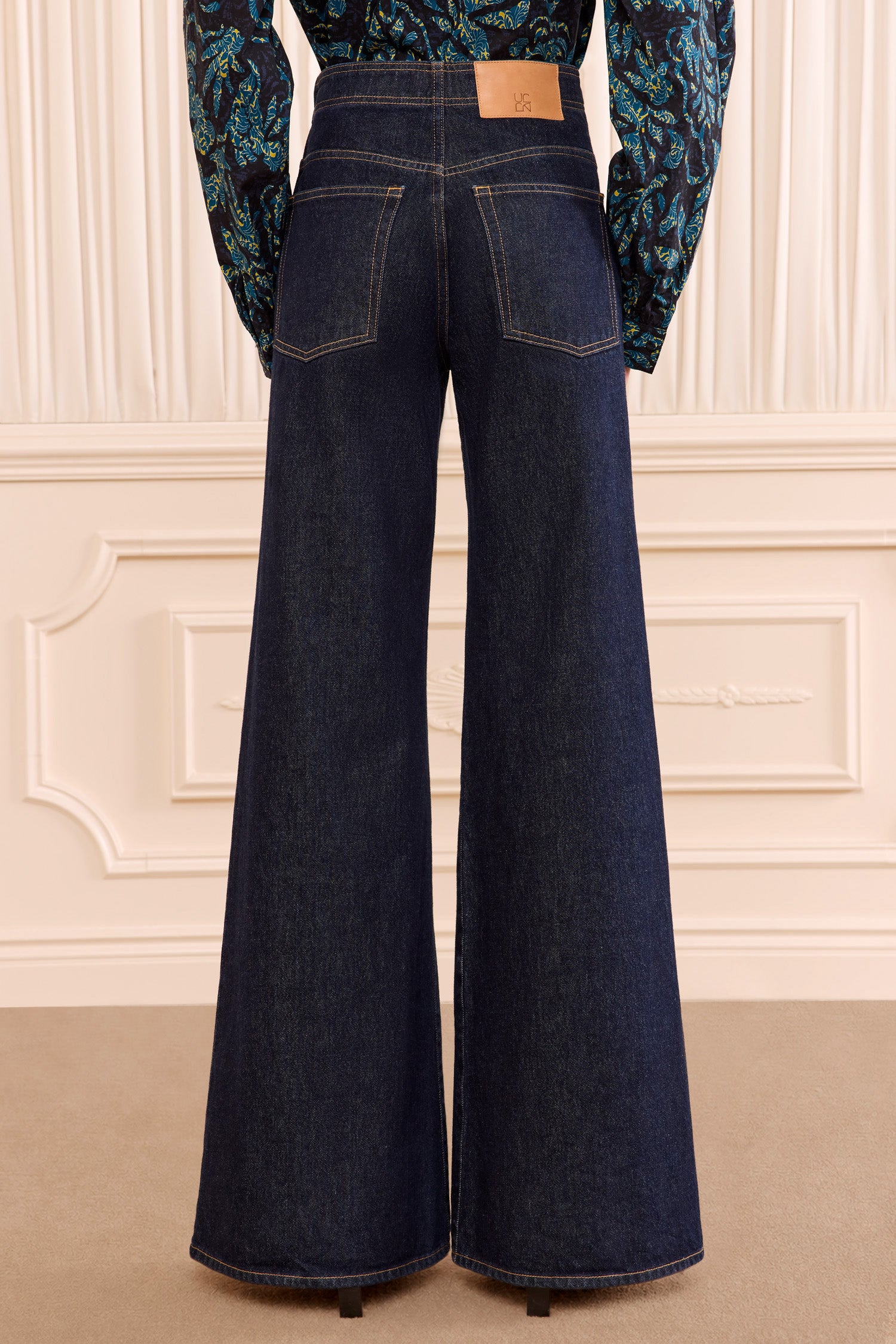 Ulla Johnson The Bianca Wide Leg Seamed Jean - Tigris