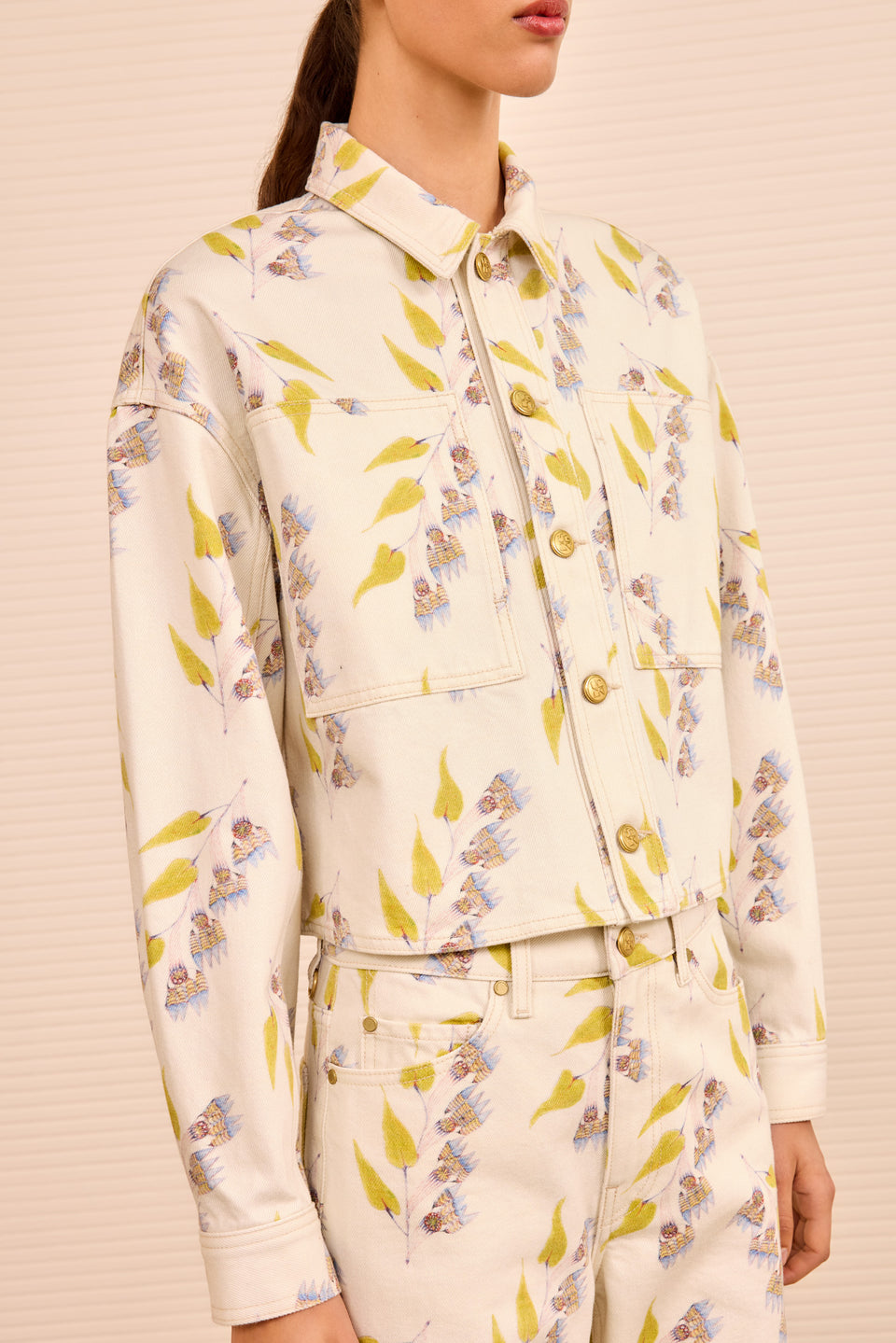 The Bobbi Cropped Jacket - Infinite Flower
