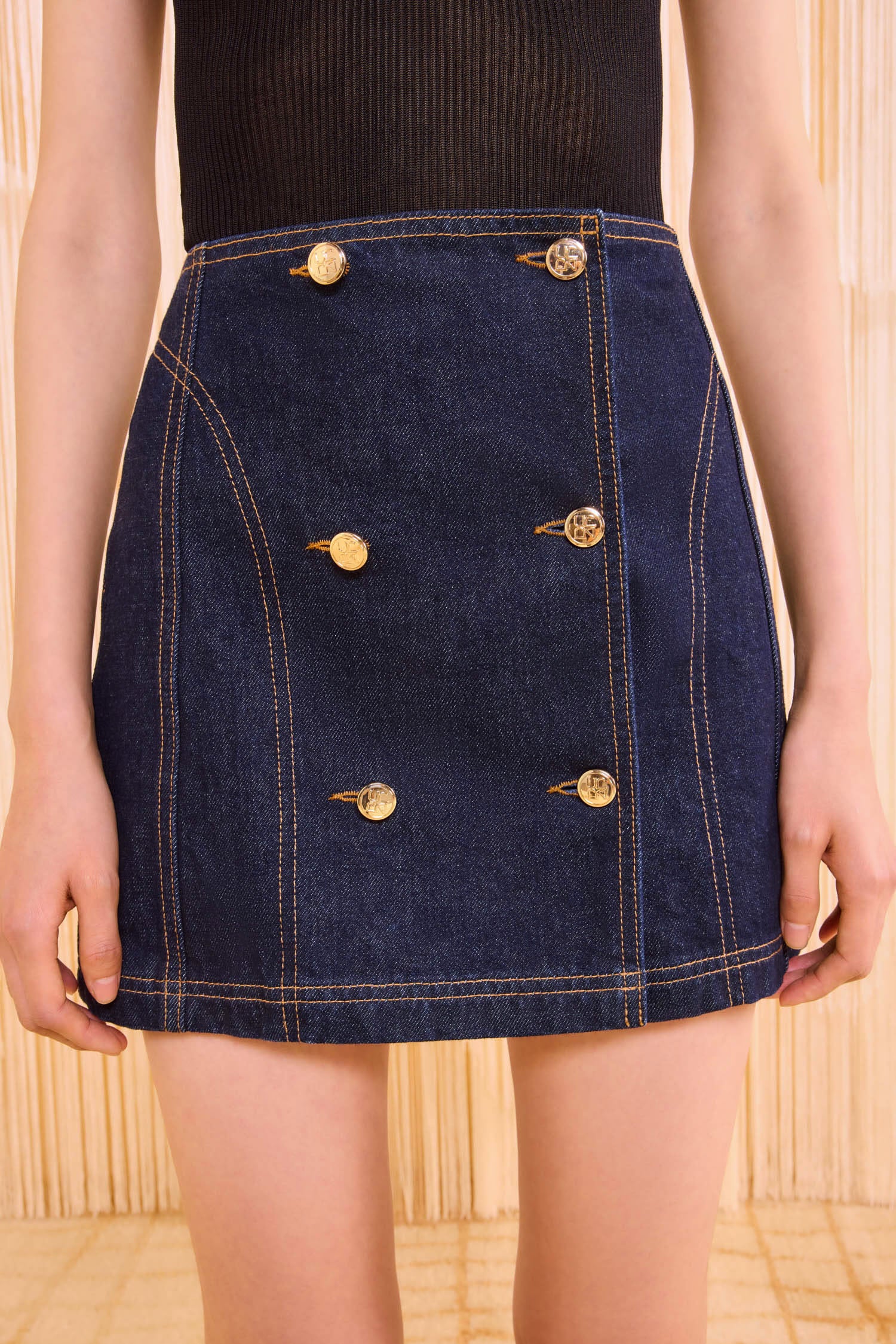 The Clara Mini Denim Skirt - Tigris