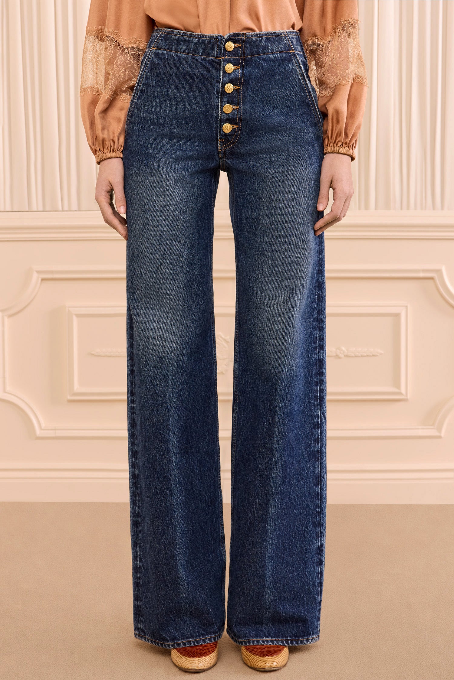 Ulla Johnson The Jasmine Low Rise Jean - Nile