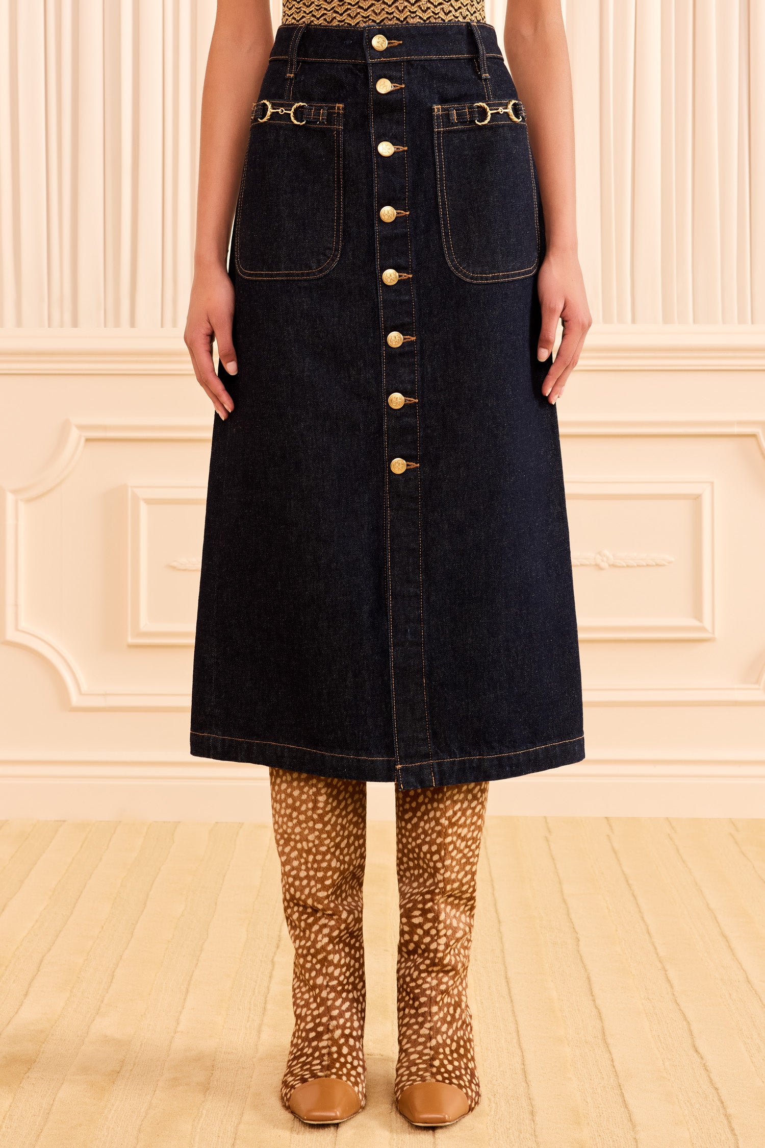 Ulla Johnson The Lisbet Denim Skirt - Tigris