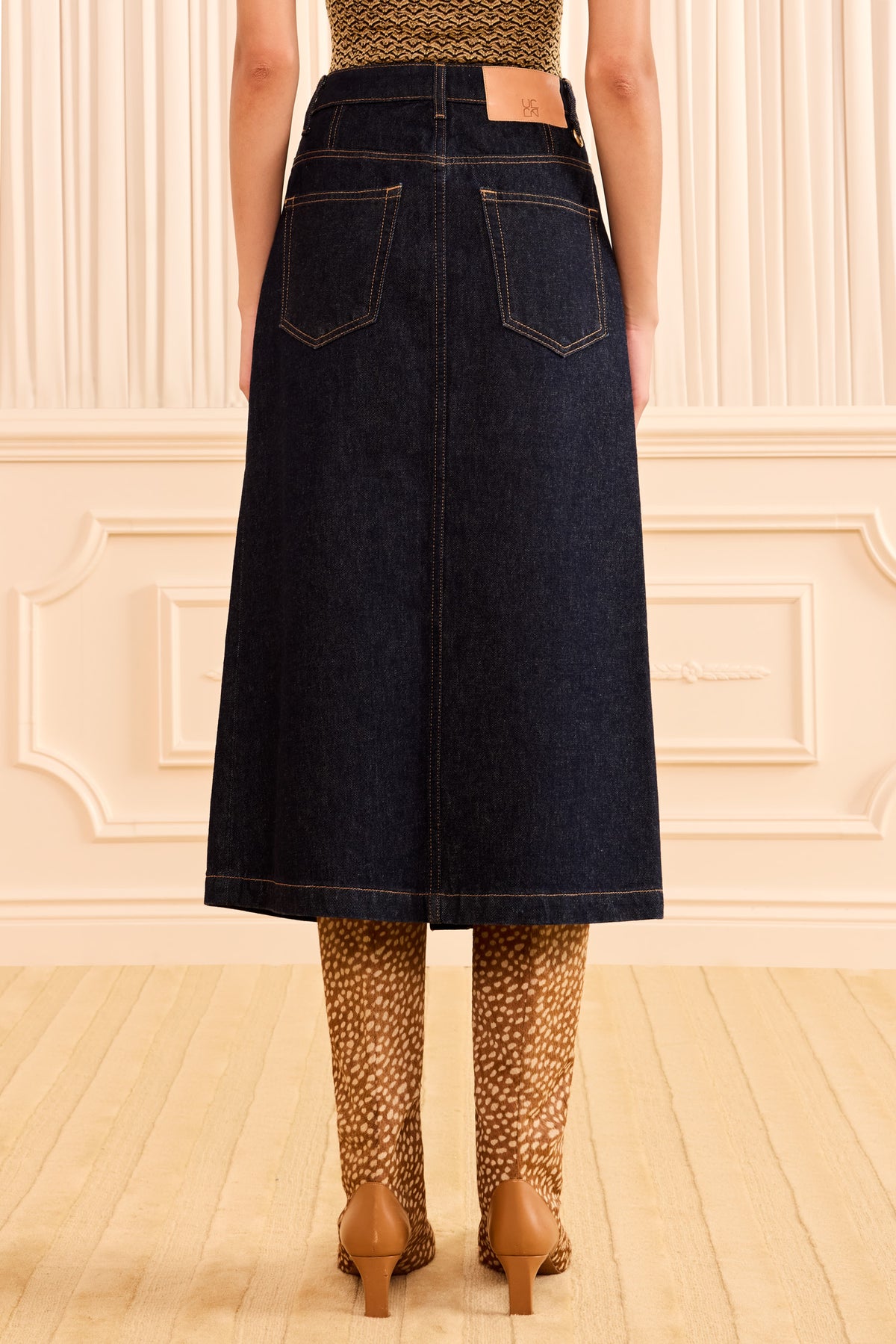 The Lisbet Denim Skirt - Tigris