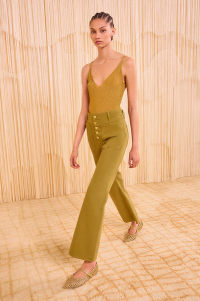 The Lou Button Up Jean - Argan