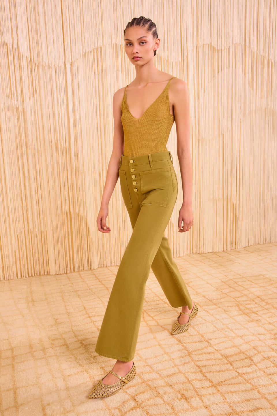 The Lou Button Up Jean - Argan