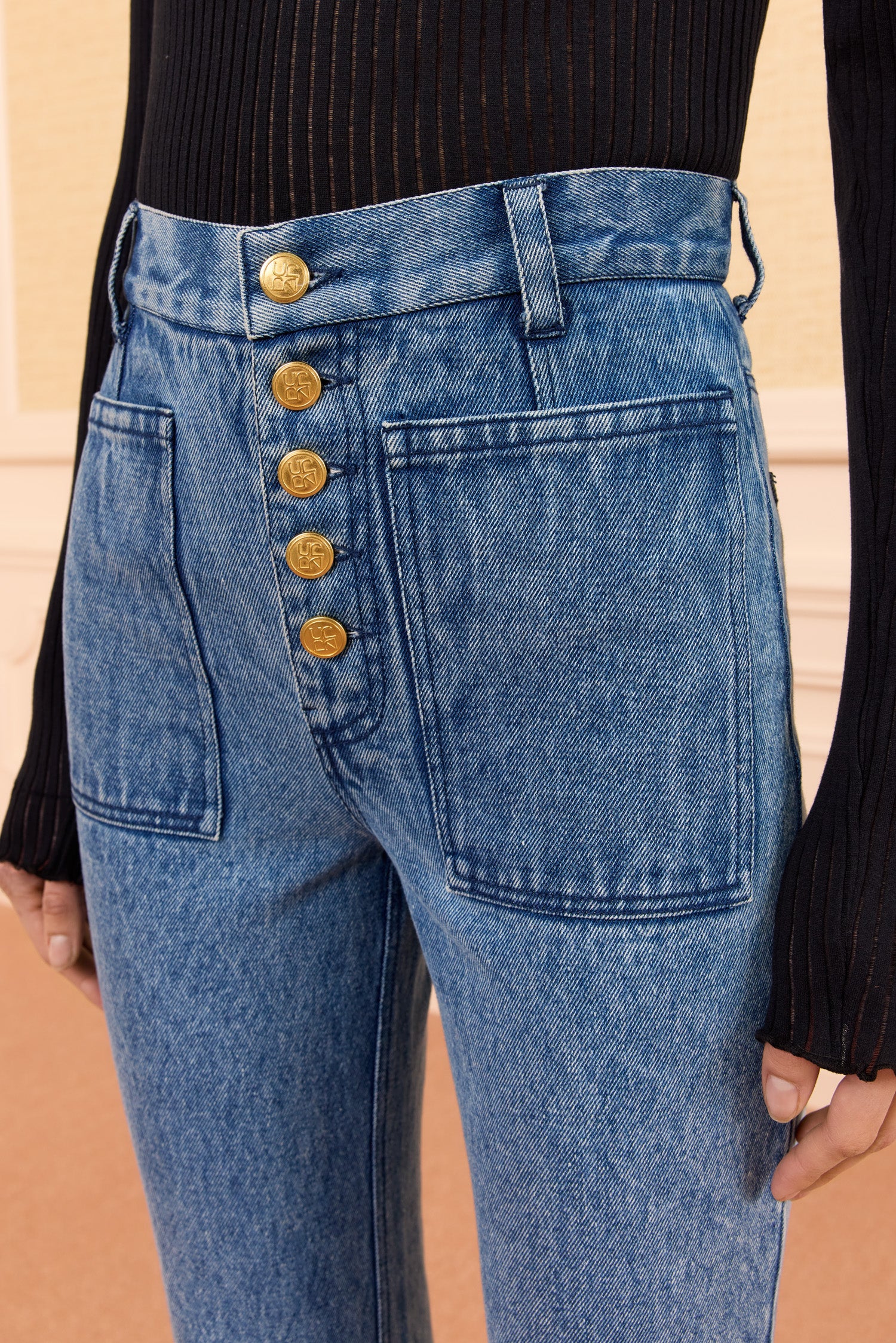 Ulla Johnson The Lou Jean with Eyelet - River