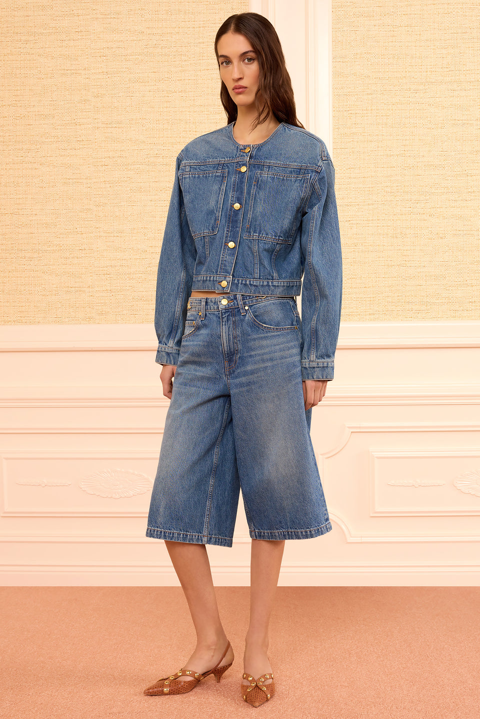The Rowan Denim Culotte - Danube