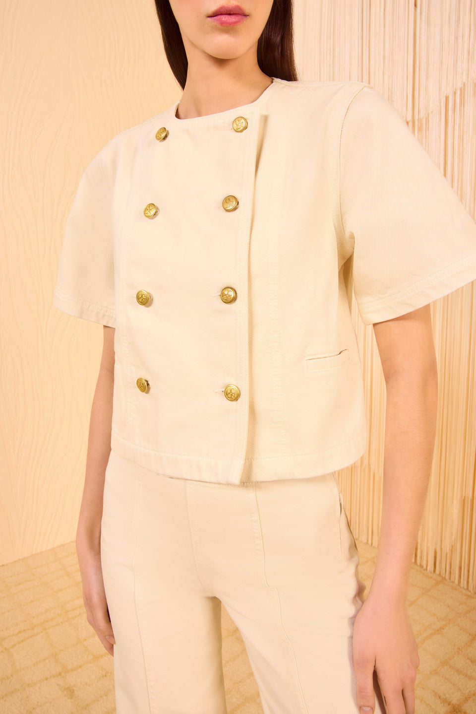 The Serge Short Sleeve Jacket - Birch
