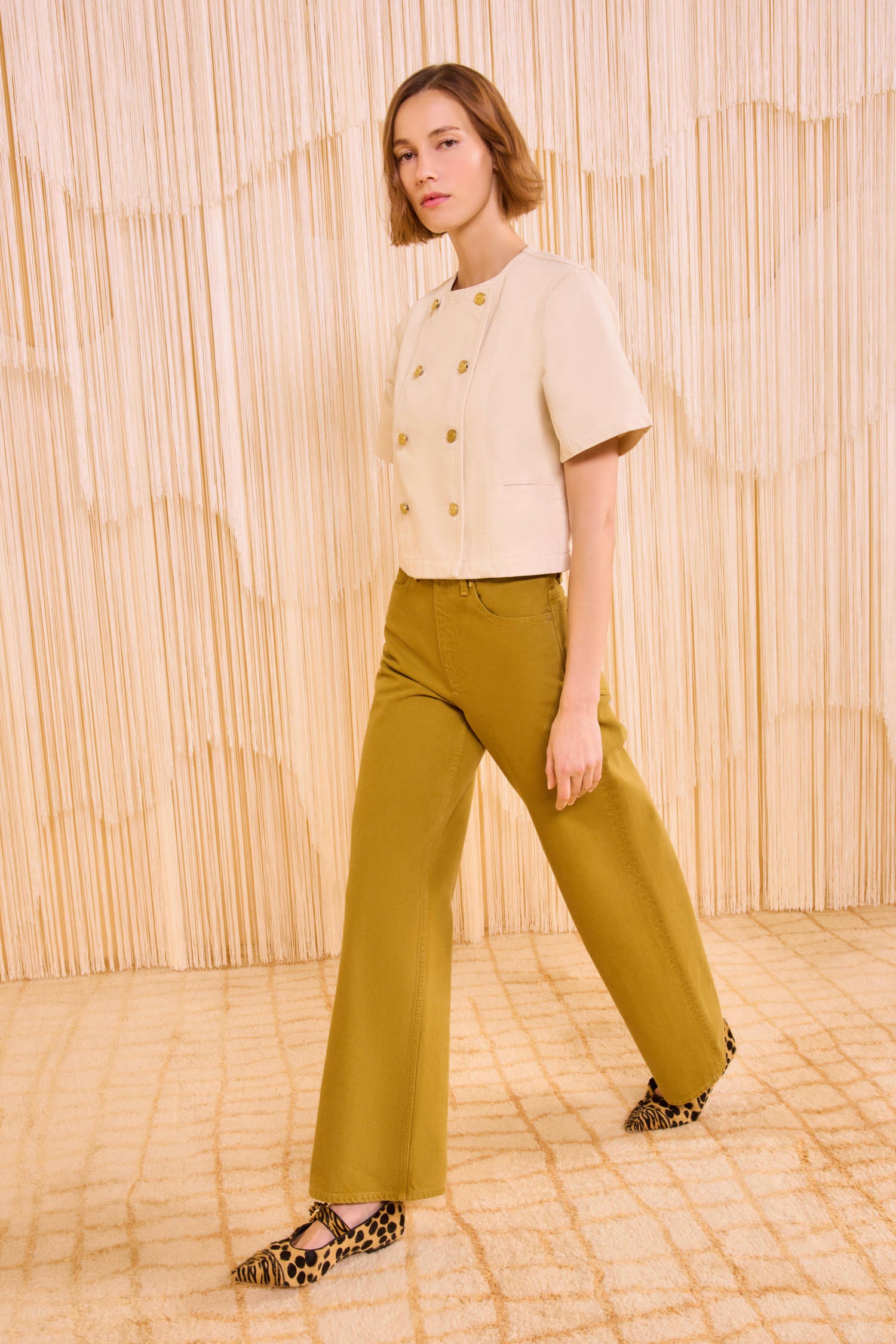 The Willow Baggy Leg Jean - Argan