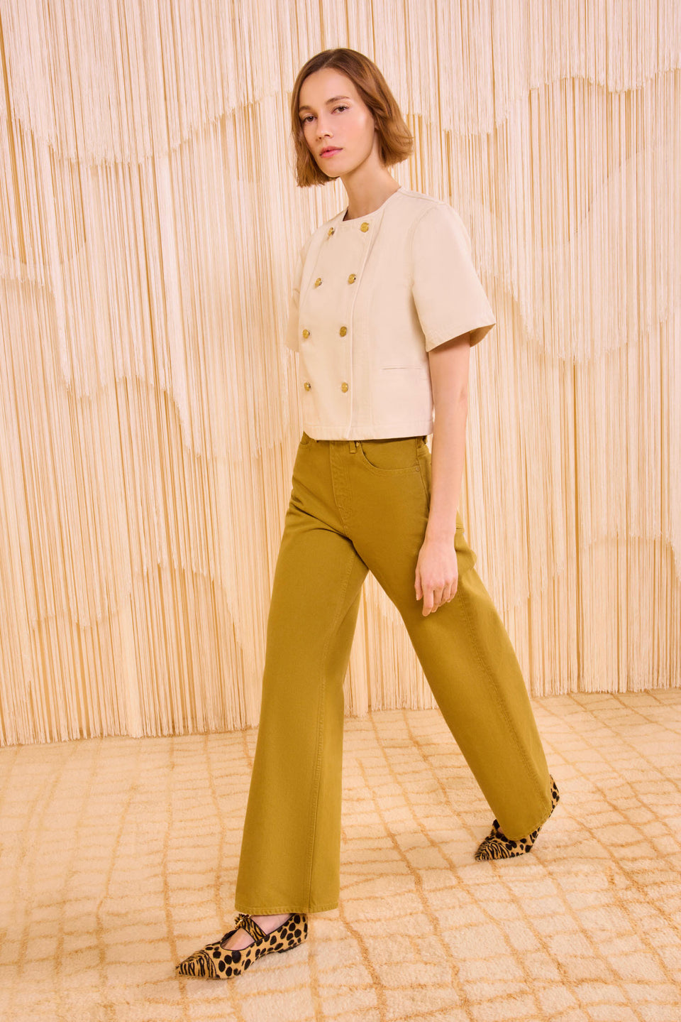 The Willow Baggy Leg Jean - Argan